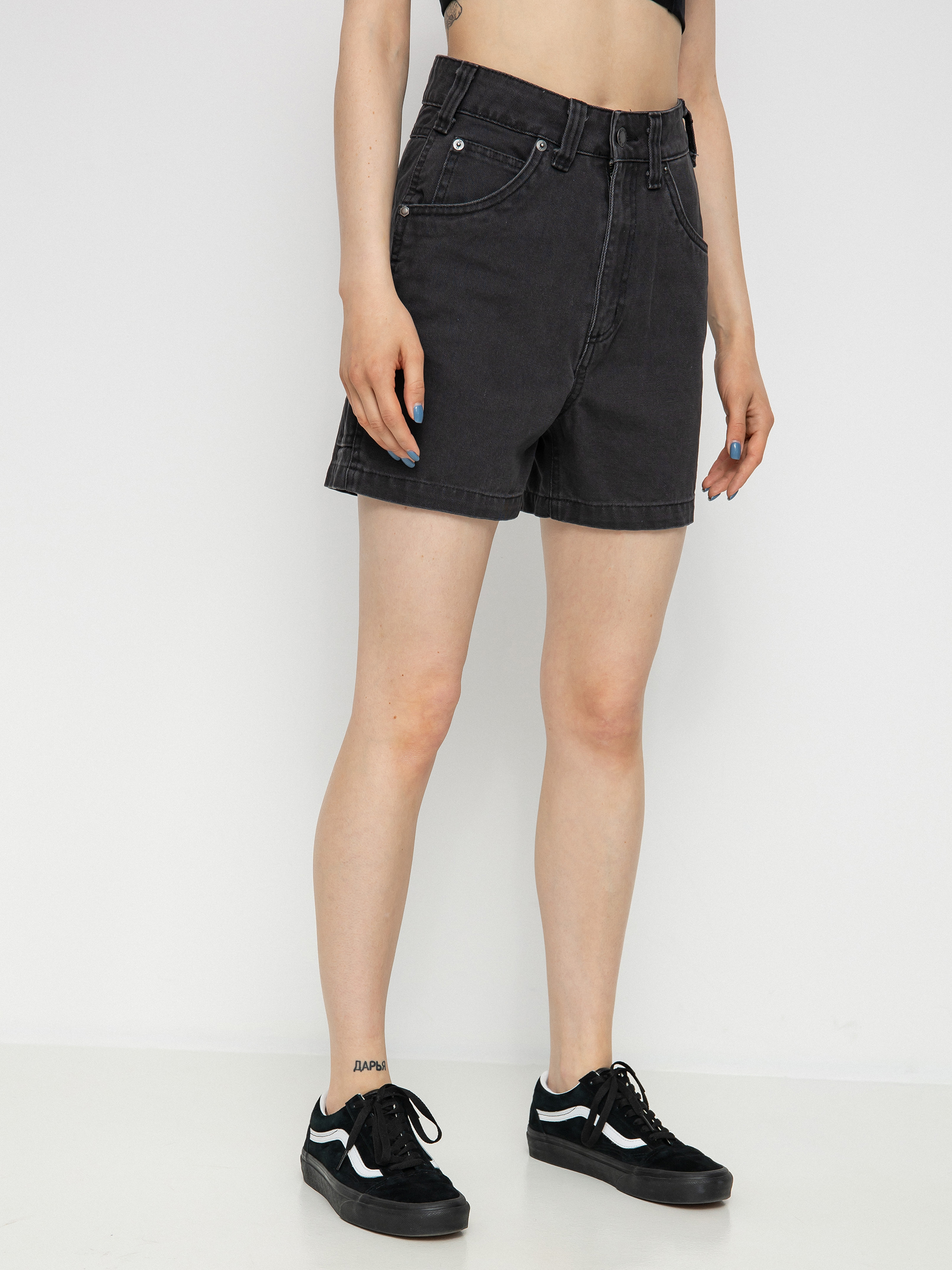 Dickies Duck Canvas Carpenter Shorts Wmn (stone washed black)