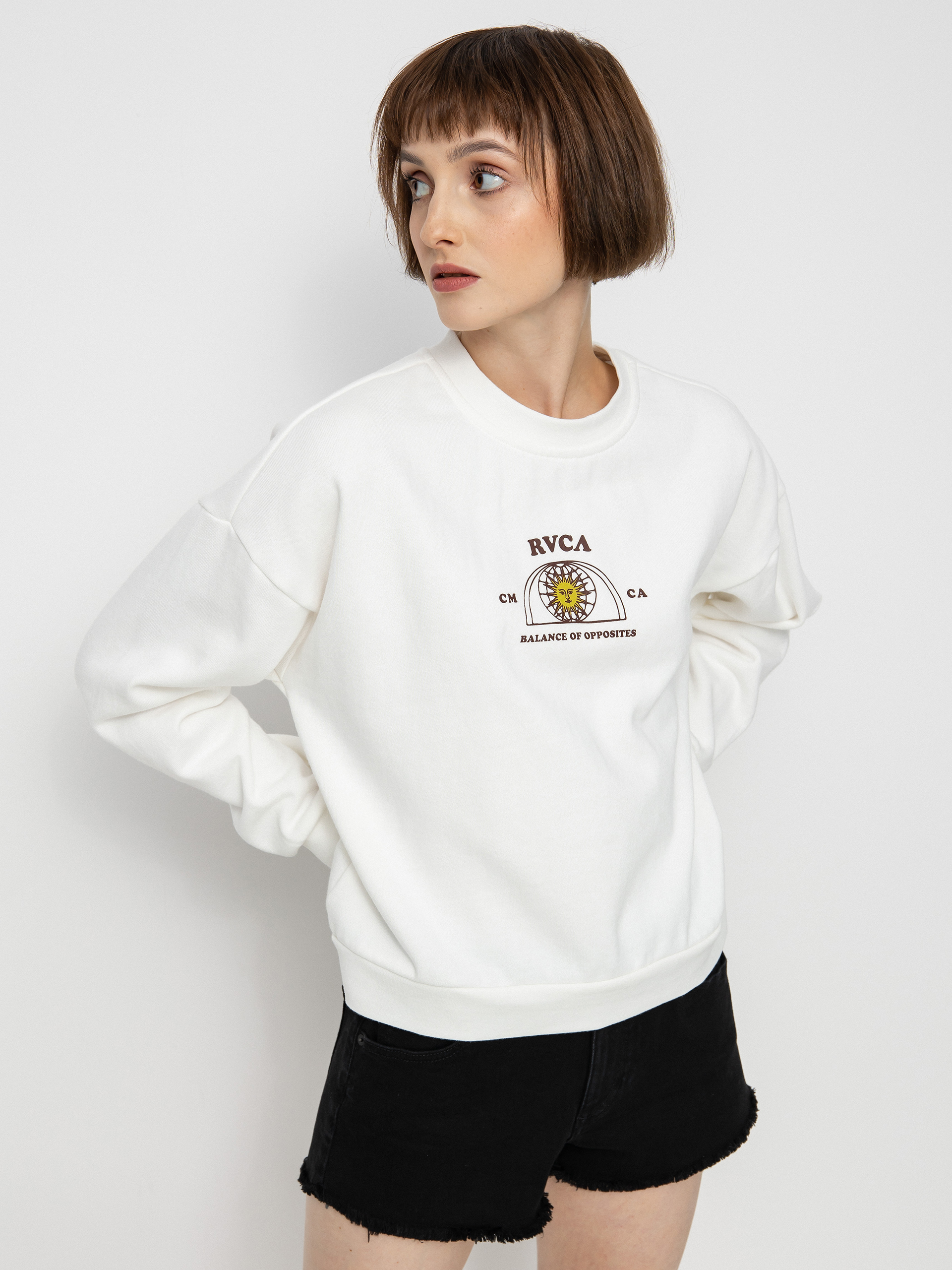 RVCA West Crew Sweatshirt Wmn (vintage white)