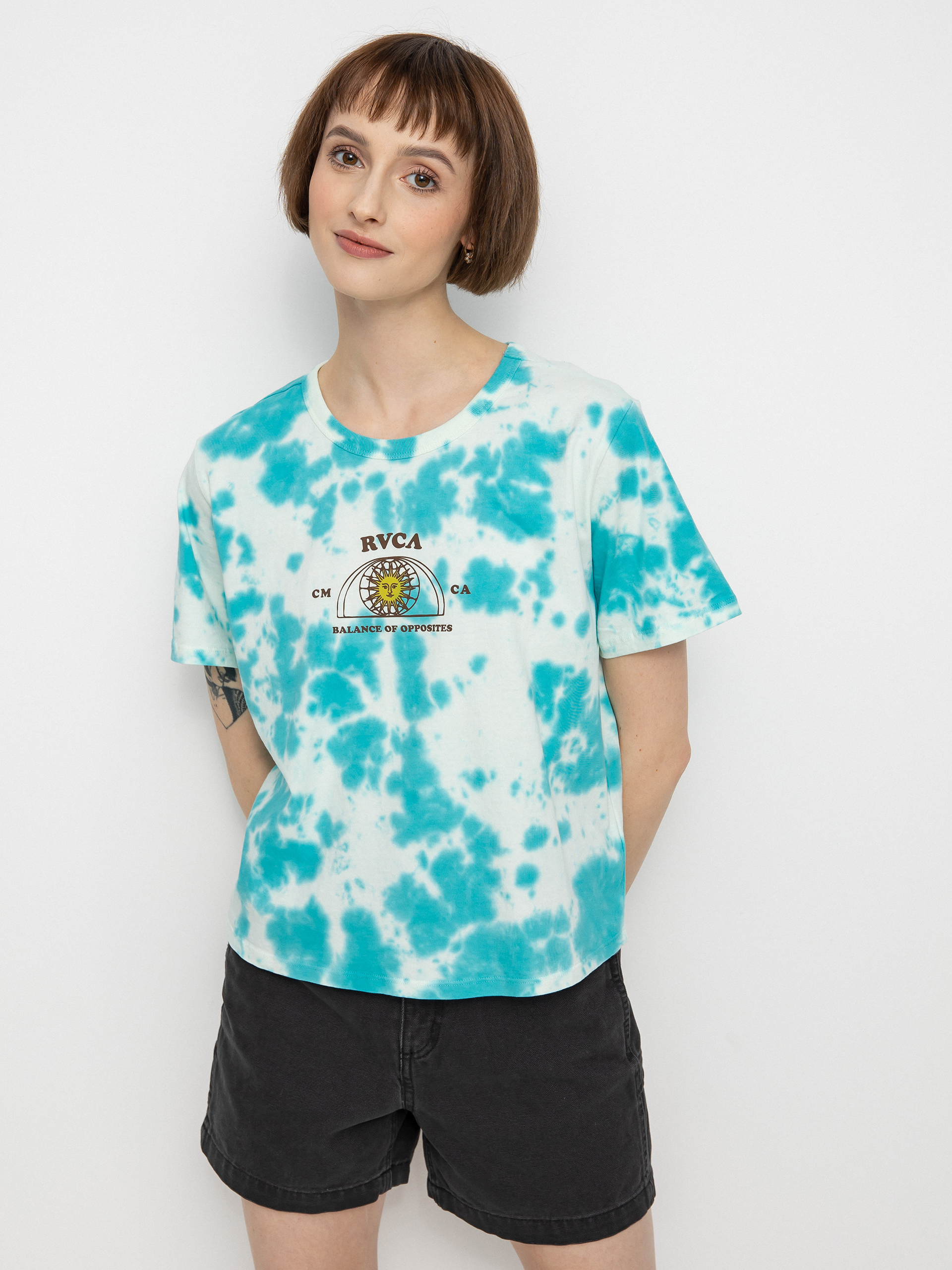 RVCA West T-shirt Wmn (blue tie dye)