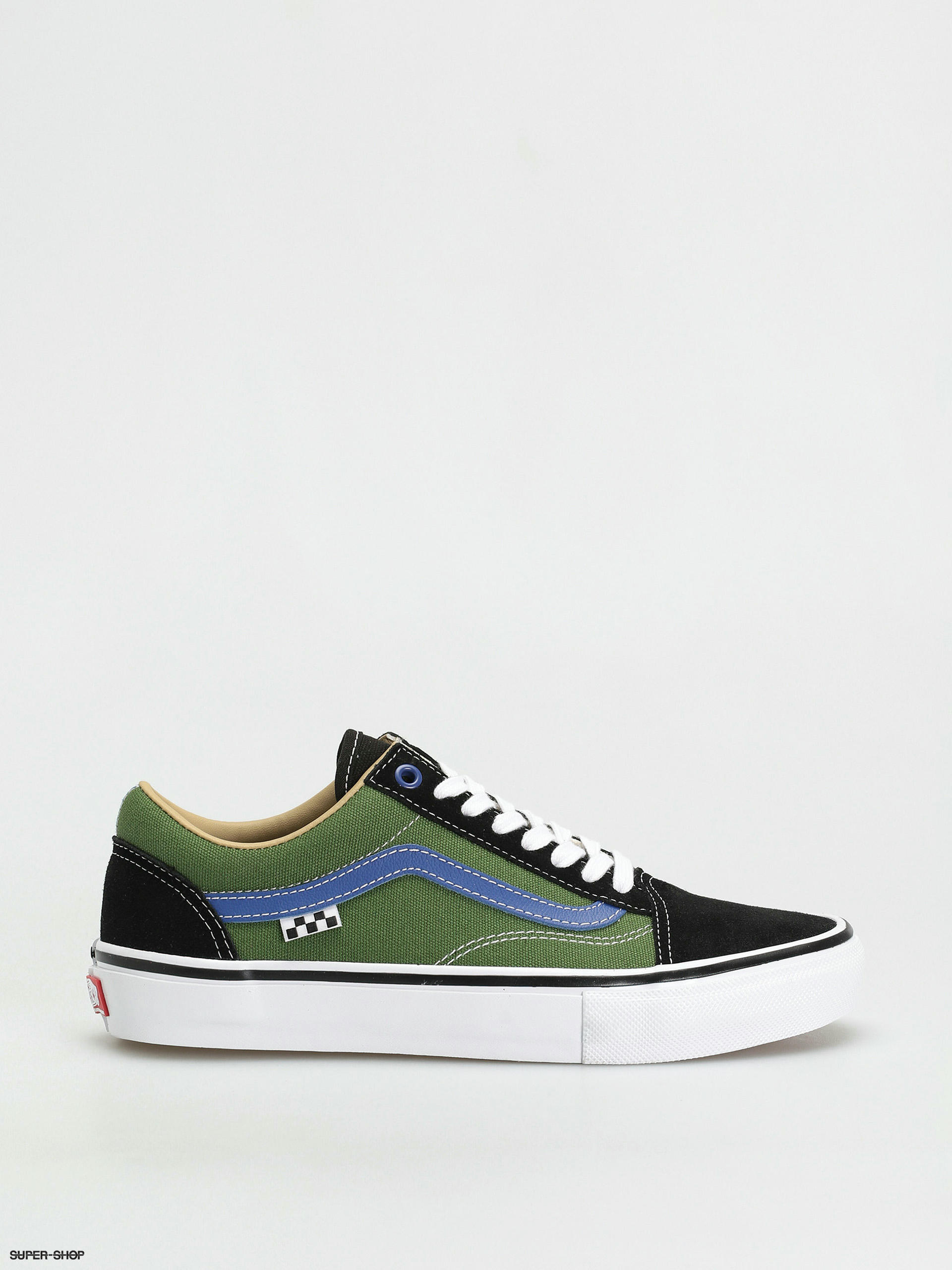 Vans old skool blue yellow outlet green