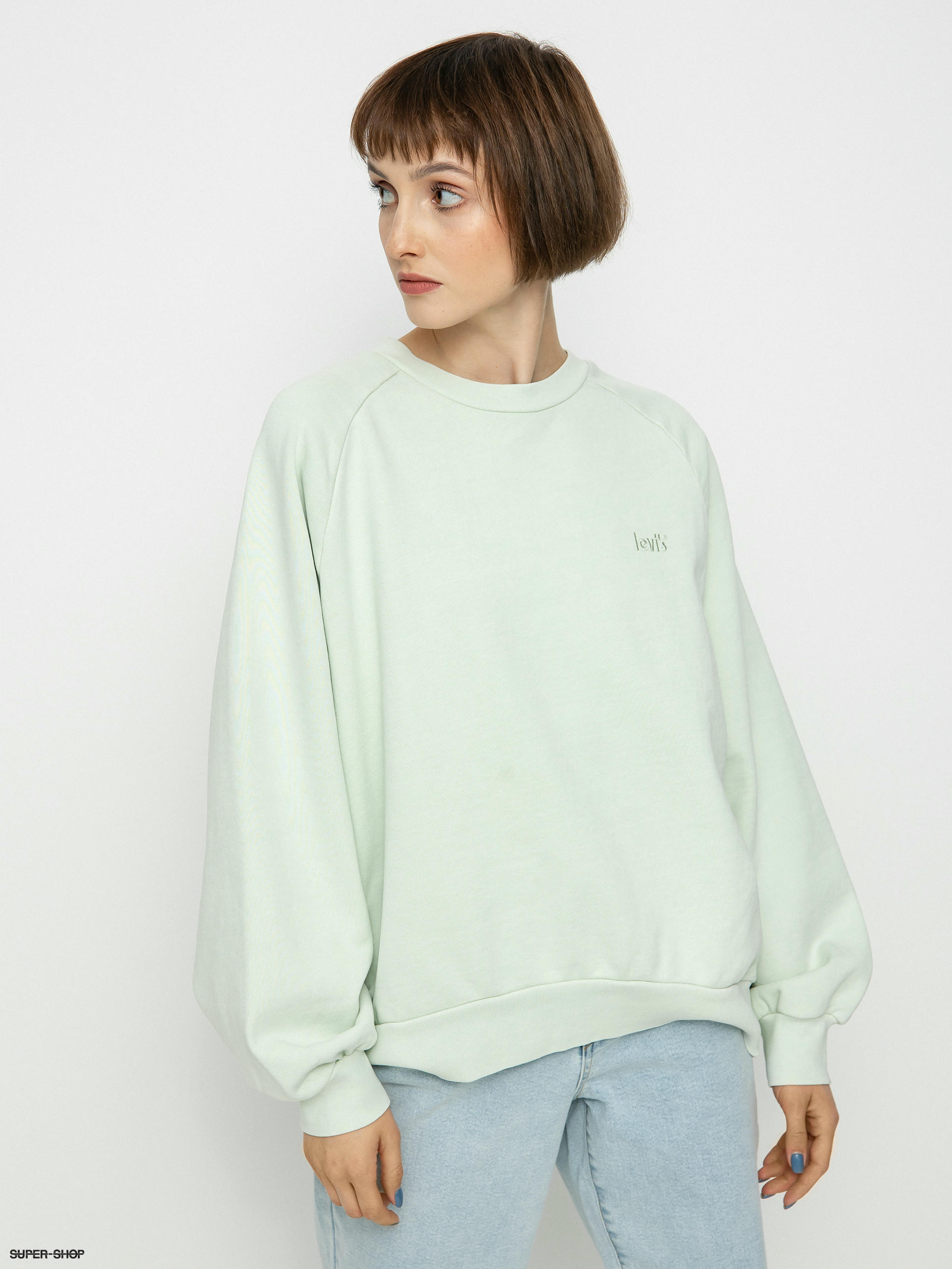 Levi s Snack Natural Dye Sweatshirt Wmn saturated lime