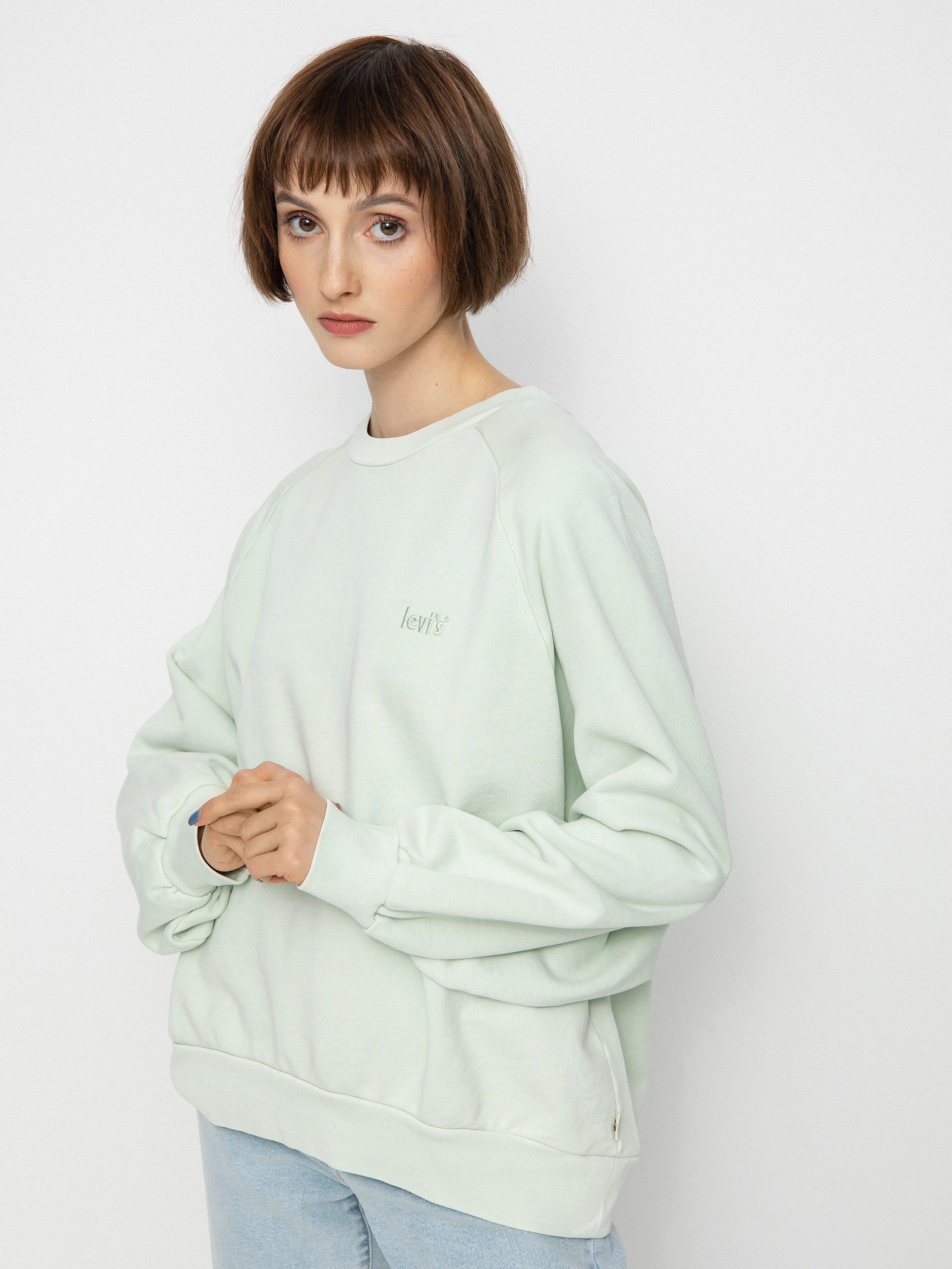 Levi's green sweatshirt hotsell