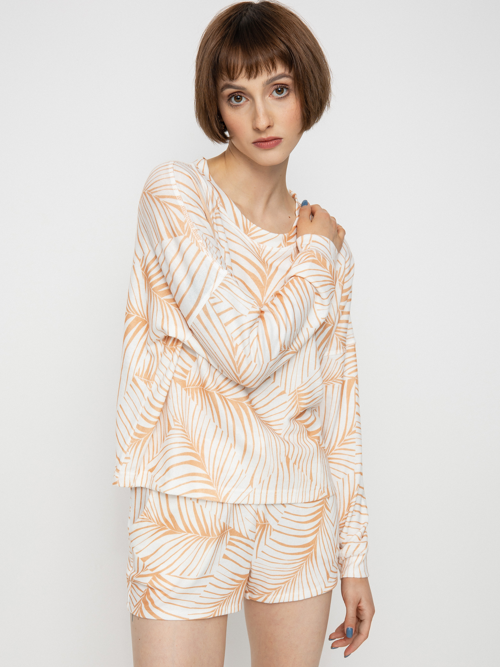 Roxy Current Mood Sweatshirt Wmn (toast palm tree dreams)