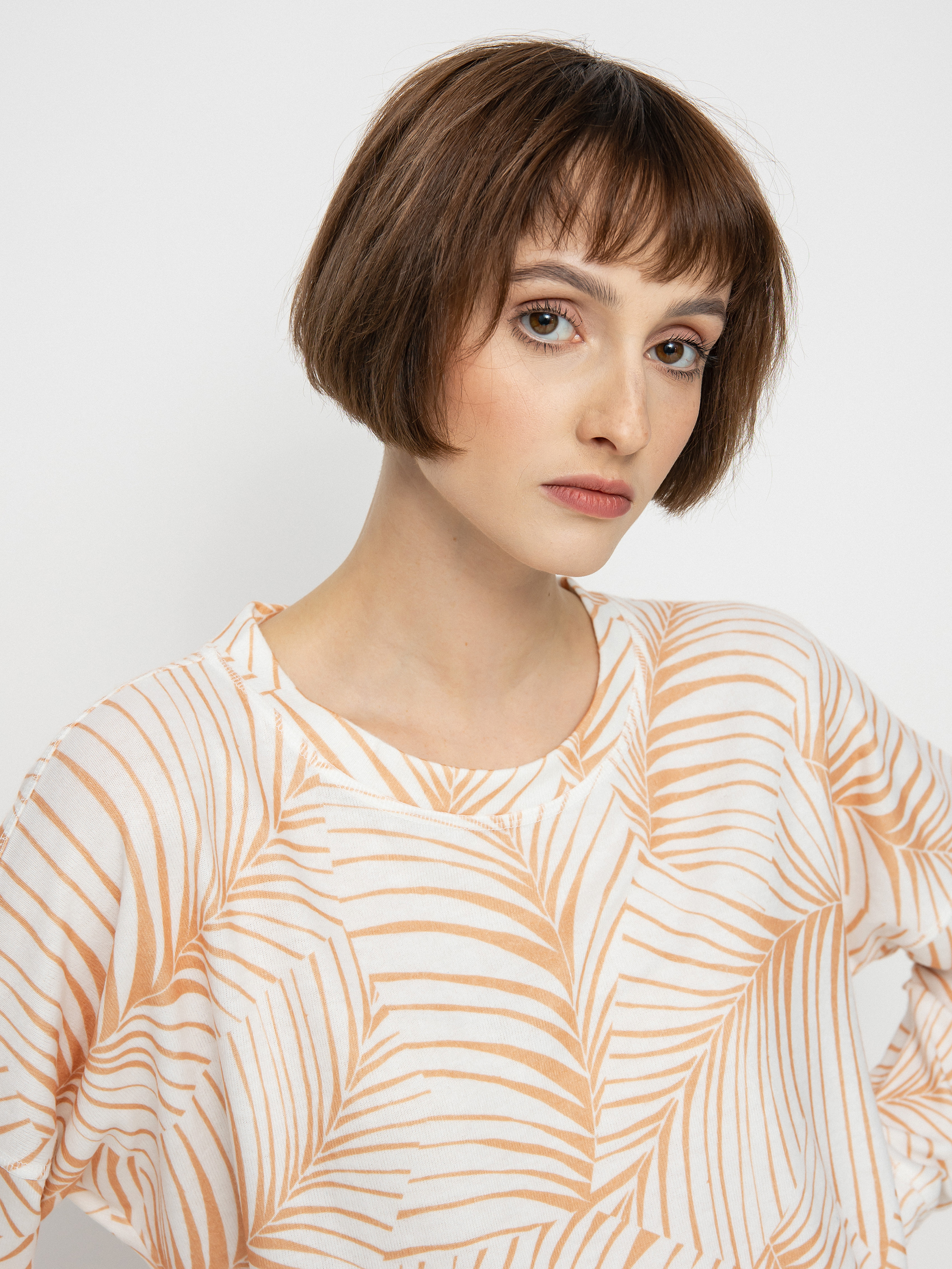 Roxy Current Mood Sweatshirt Wmn (toast palm tree dreams)