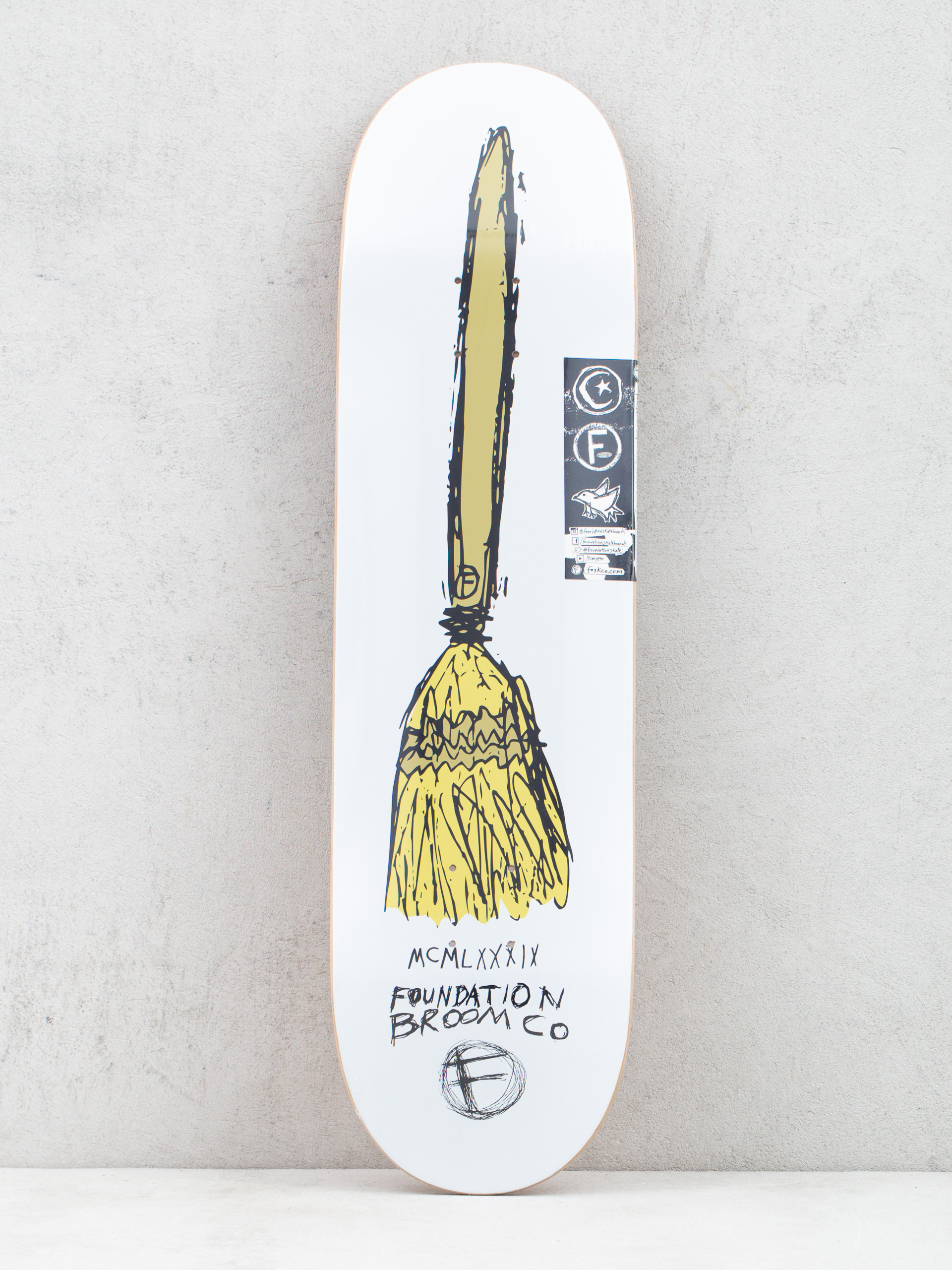 Foundation Broom Co Deck (white)