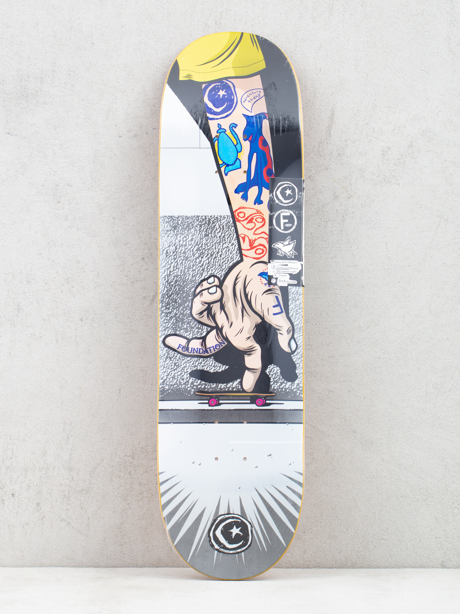 Foundation Bratrud Push Deck (grey/multi)