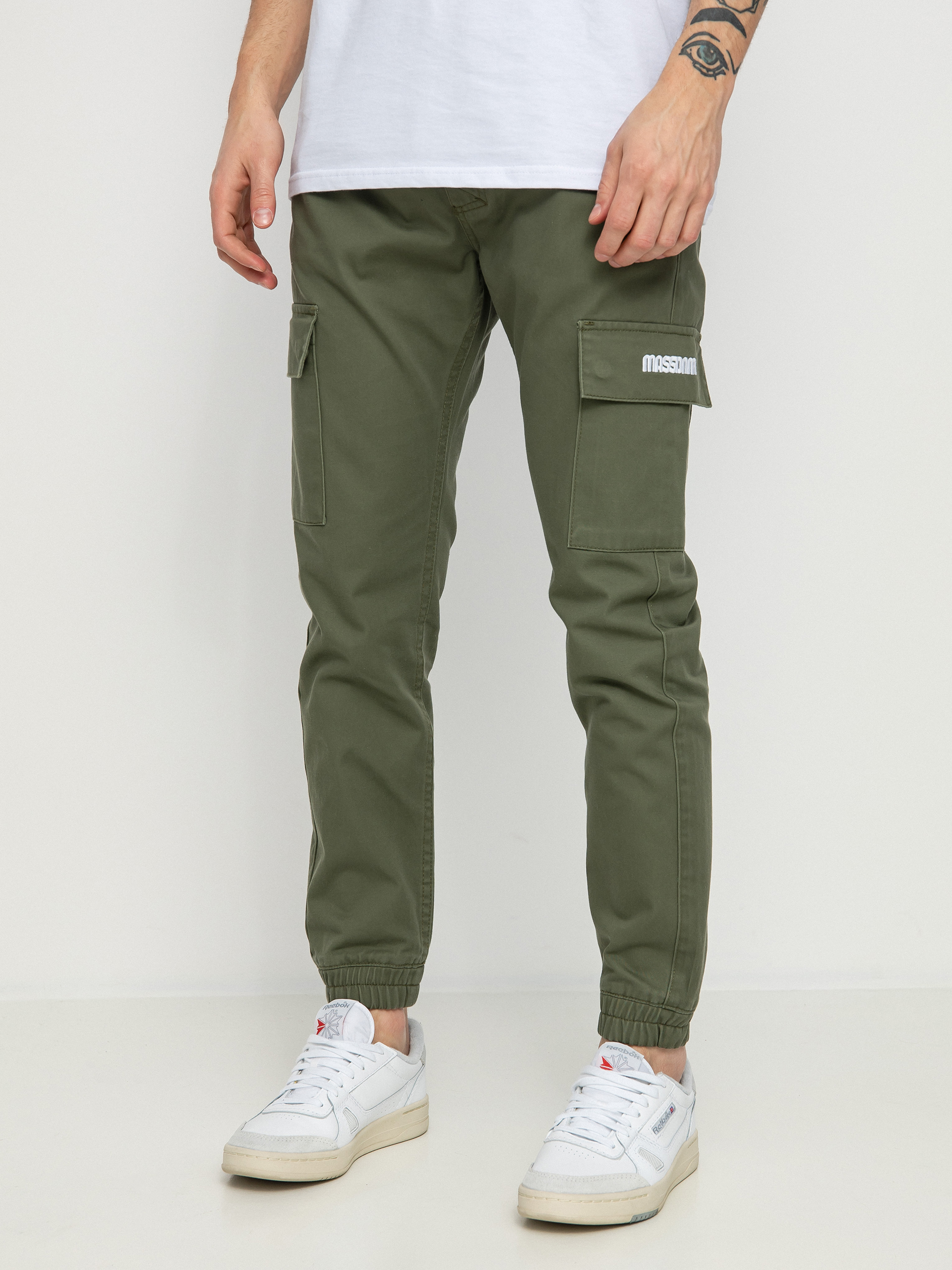 MassDnm Cargo Joggers Sneaker Fit Pants (olive)
