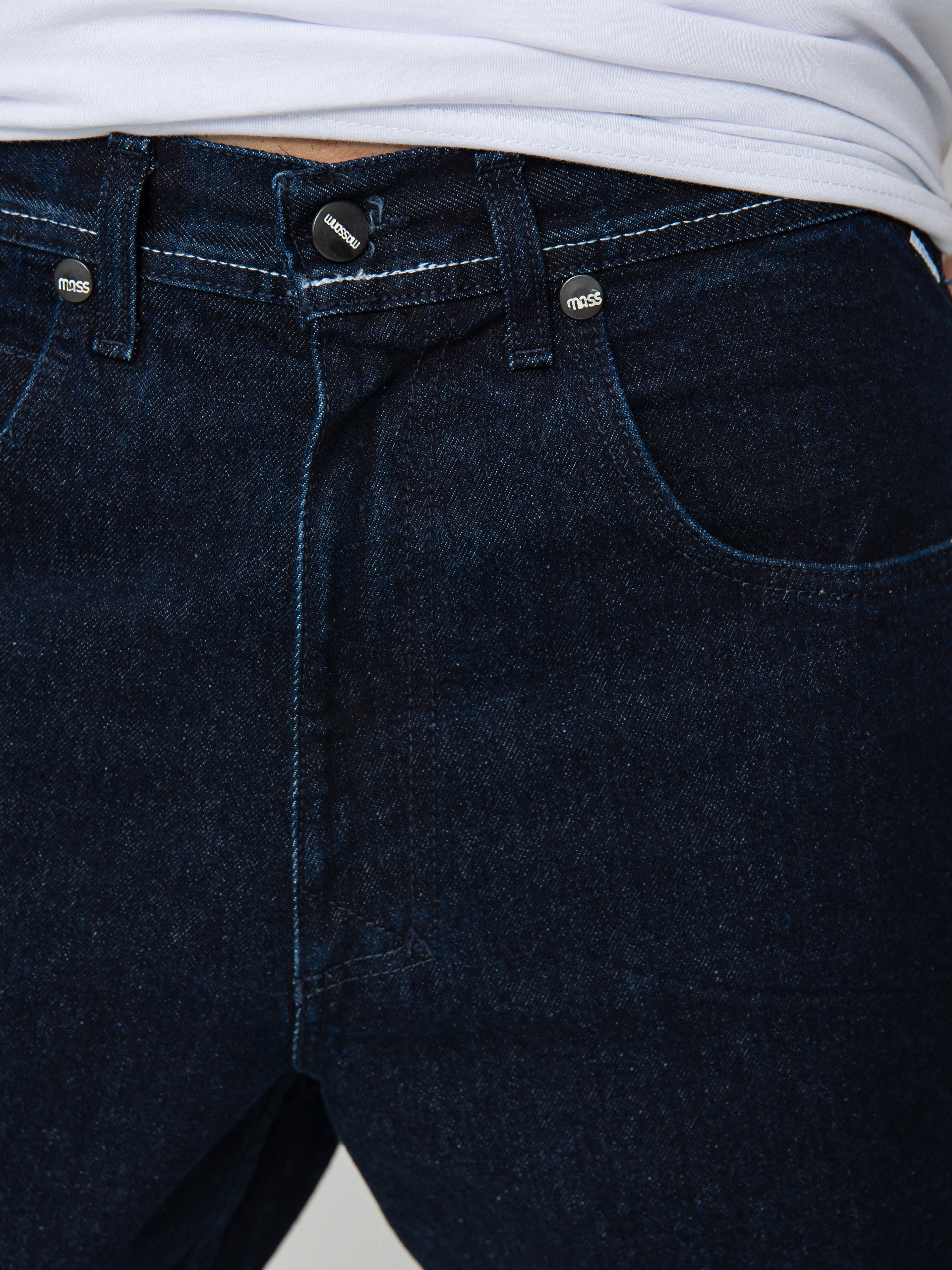 MassDnm Craft Jeans Baggy Fit Pants (dark blue)