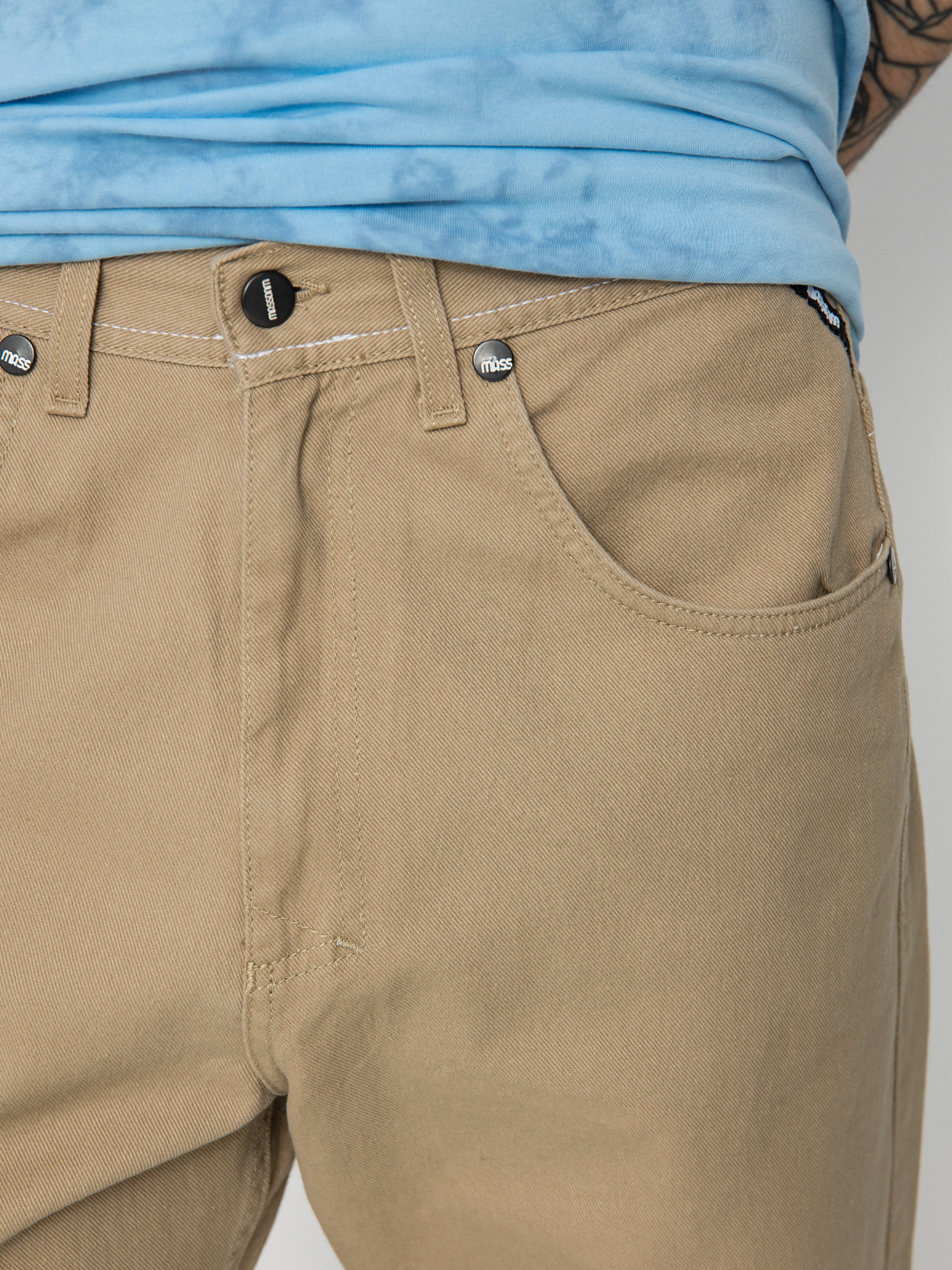 MassDnm Slang Baggy Fit Pants (beige)