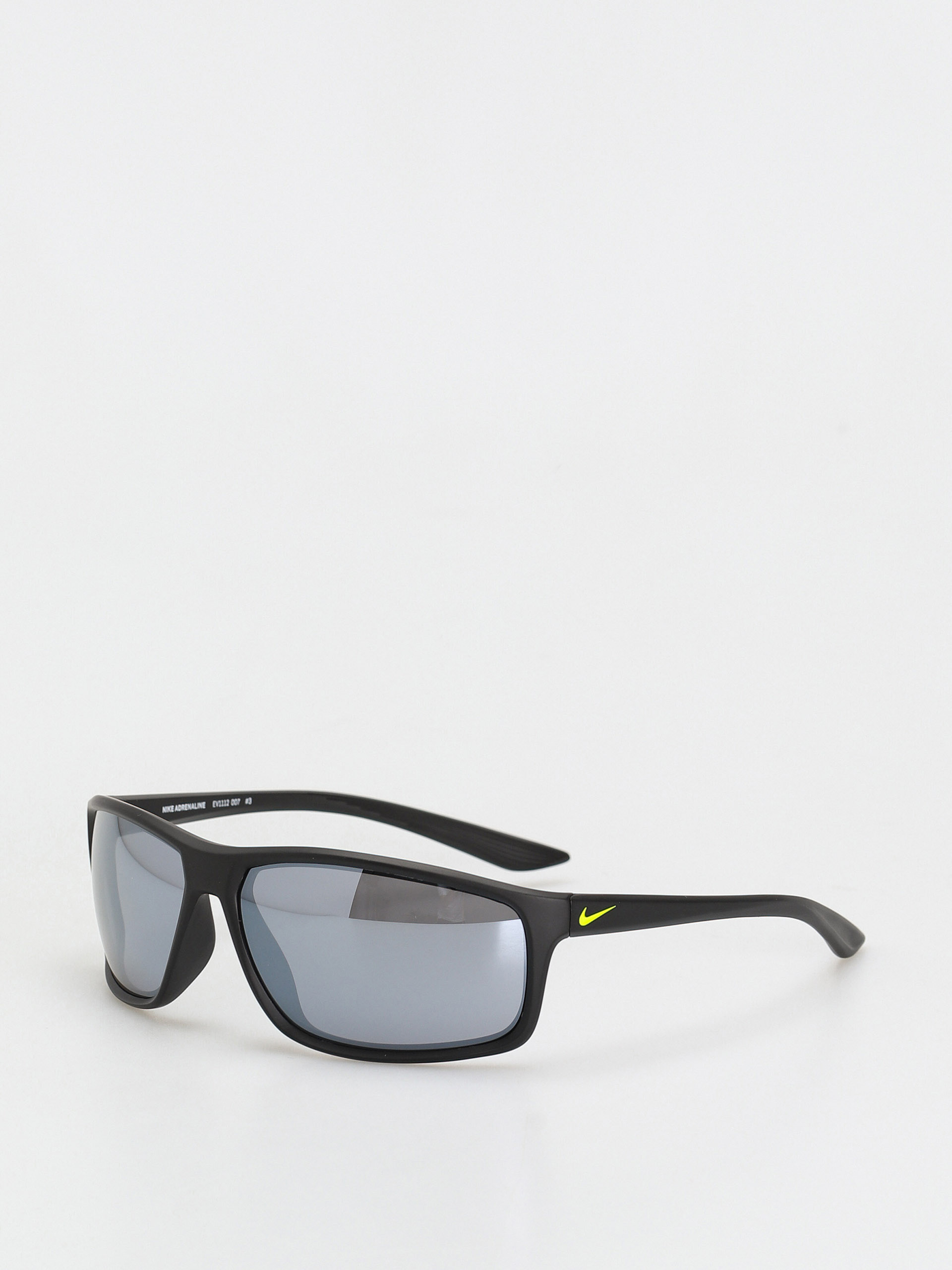 Nike SB Adrenaline Sunglasses (matte black/volt grey w/ silver mirror lens)