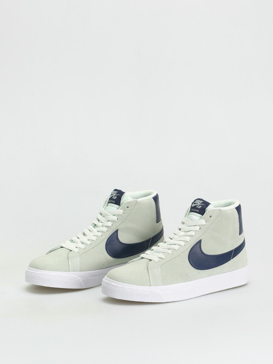 Nike SB Zoom Blazer Mid Shoes (barely green/navy barely green white)