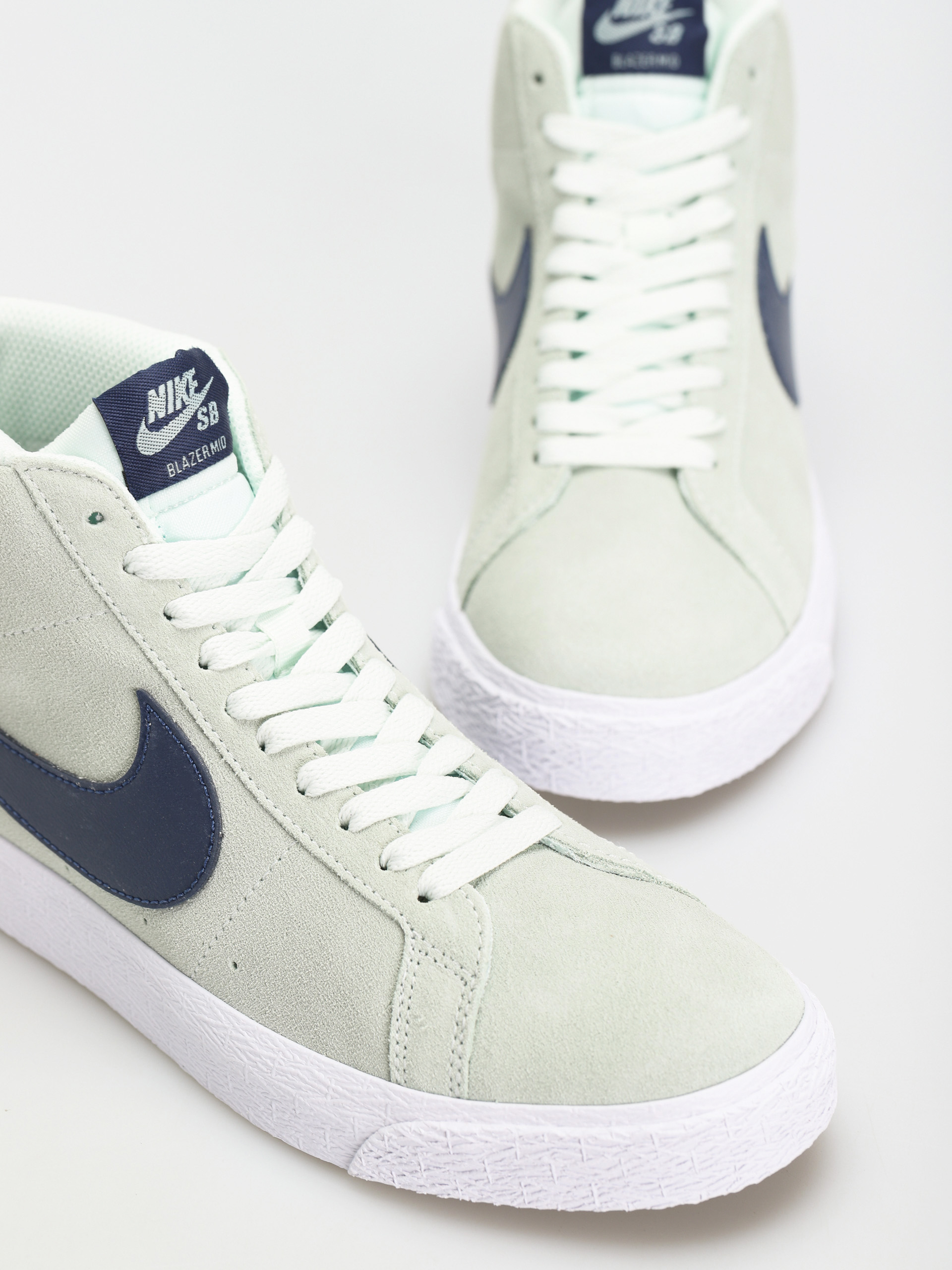 Nike SB Zoom Blazer Mid Shoes (barely green/navy barely green white)