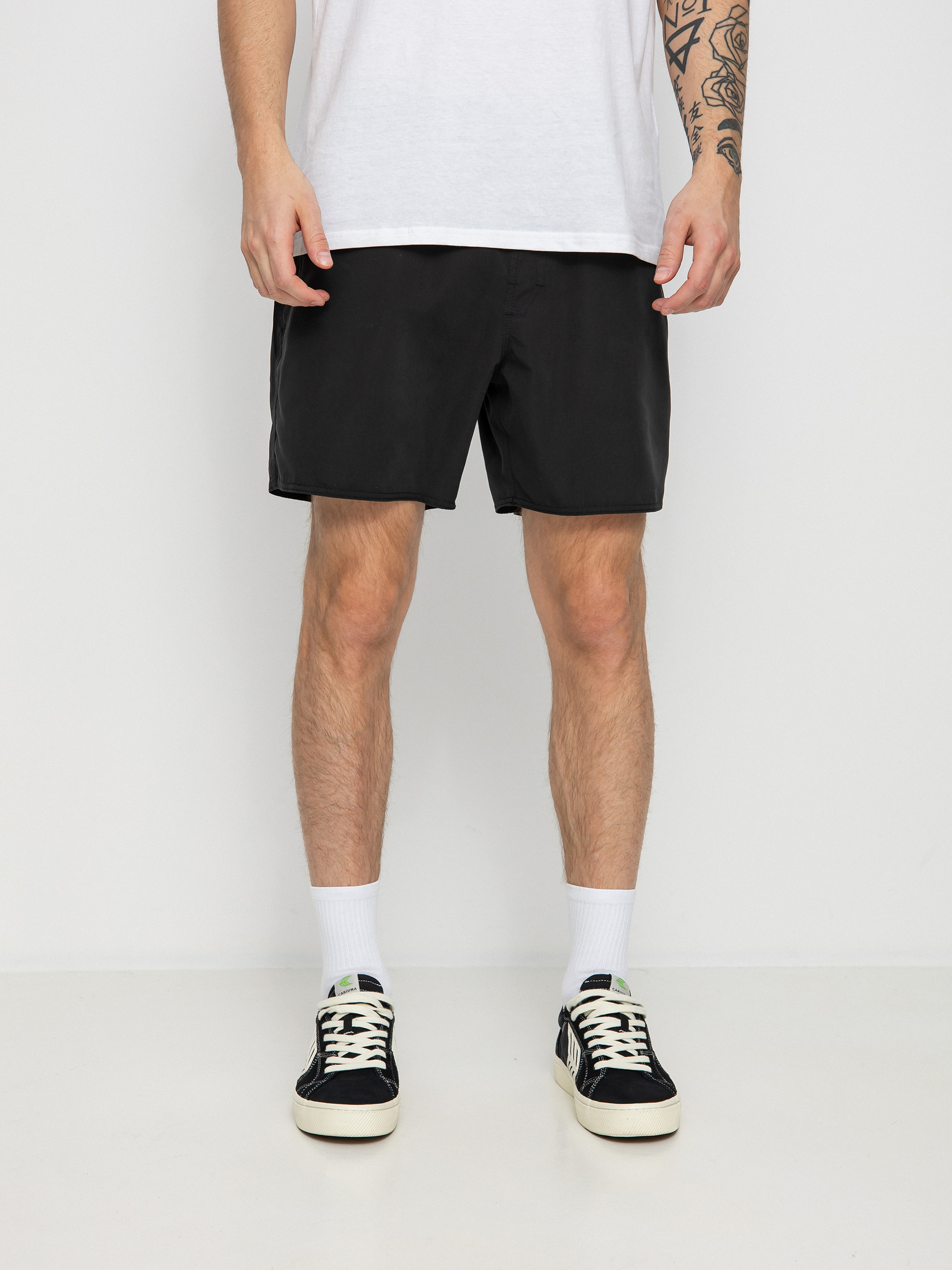 Volcom Lido Solid Trunk 16 Boardshorts (black)