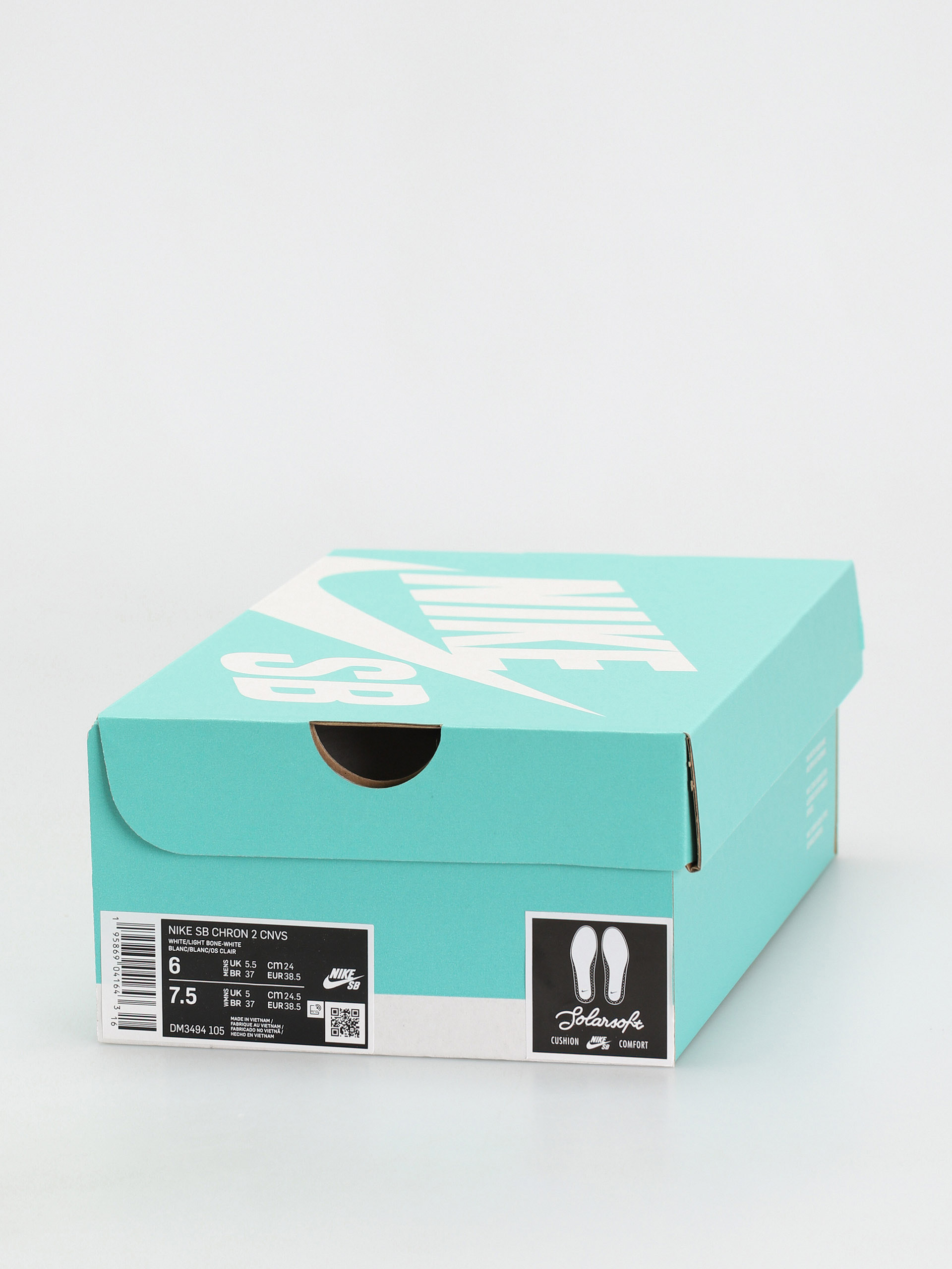 Nike SB Chron 2 Canvas Schuhe (white/light bone white gum light brown)