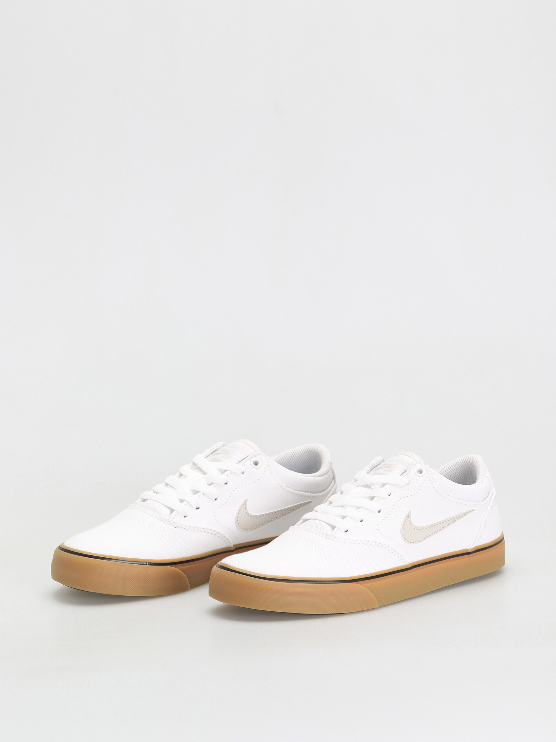 Nike SB Chron 2 Canvas Shoes (white/light bone white gum light brown)