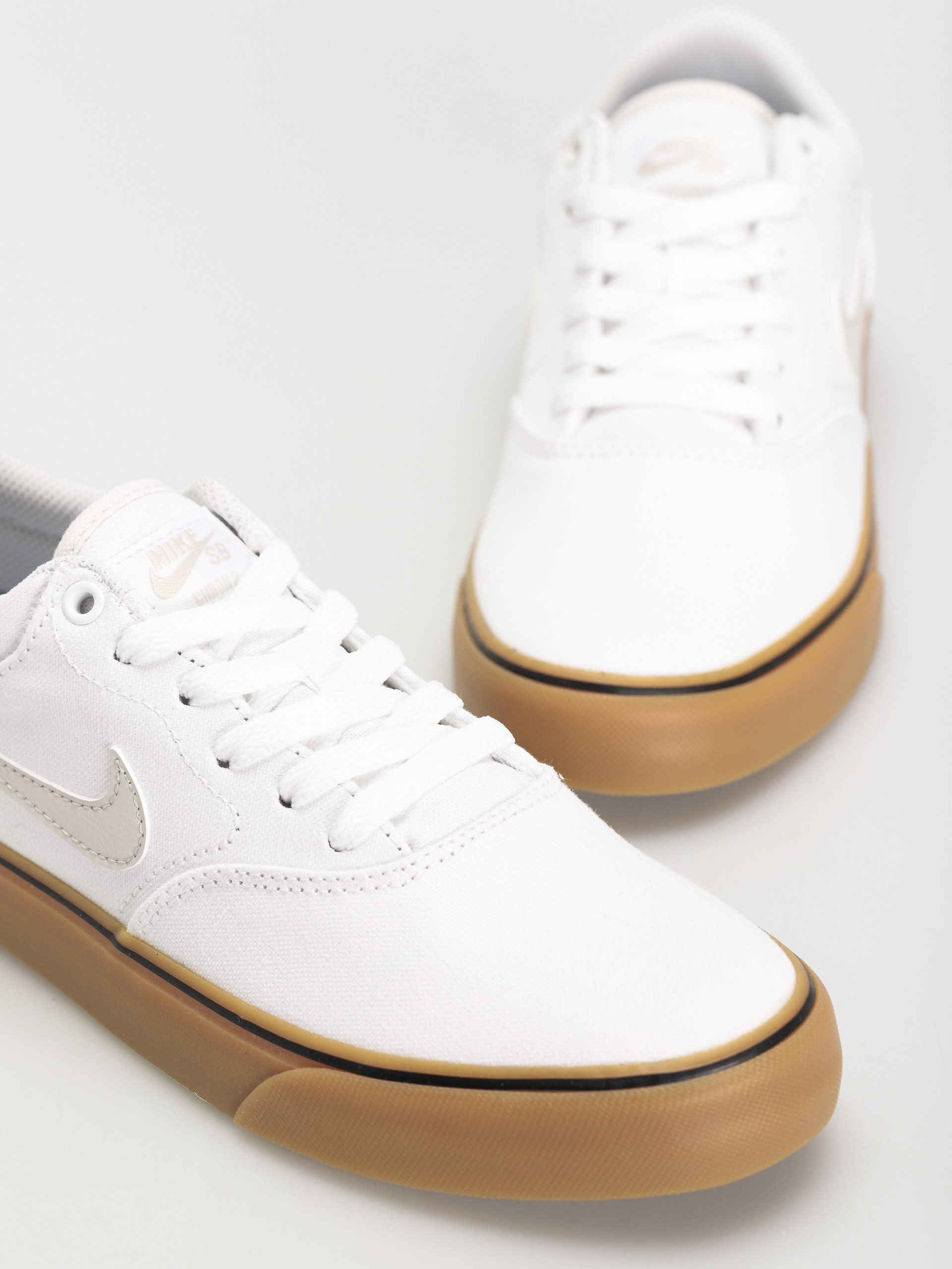 Nike SB Chron 2 Canvas Schuhe (white/light bone white gum light brown)
