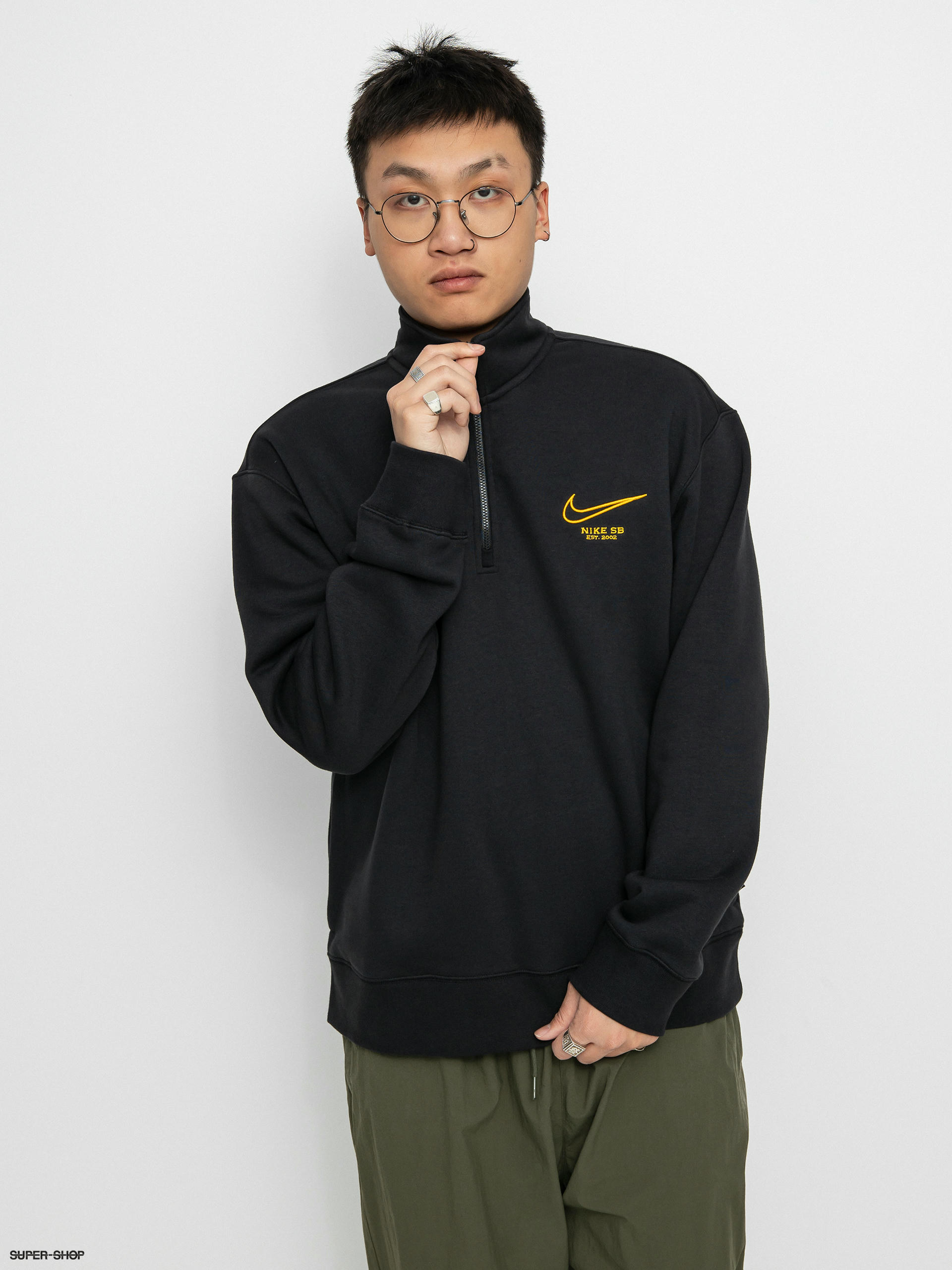 Nike graphic hoodie store black and gold