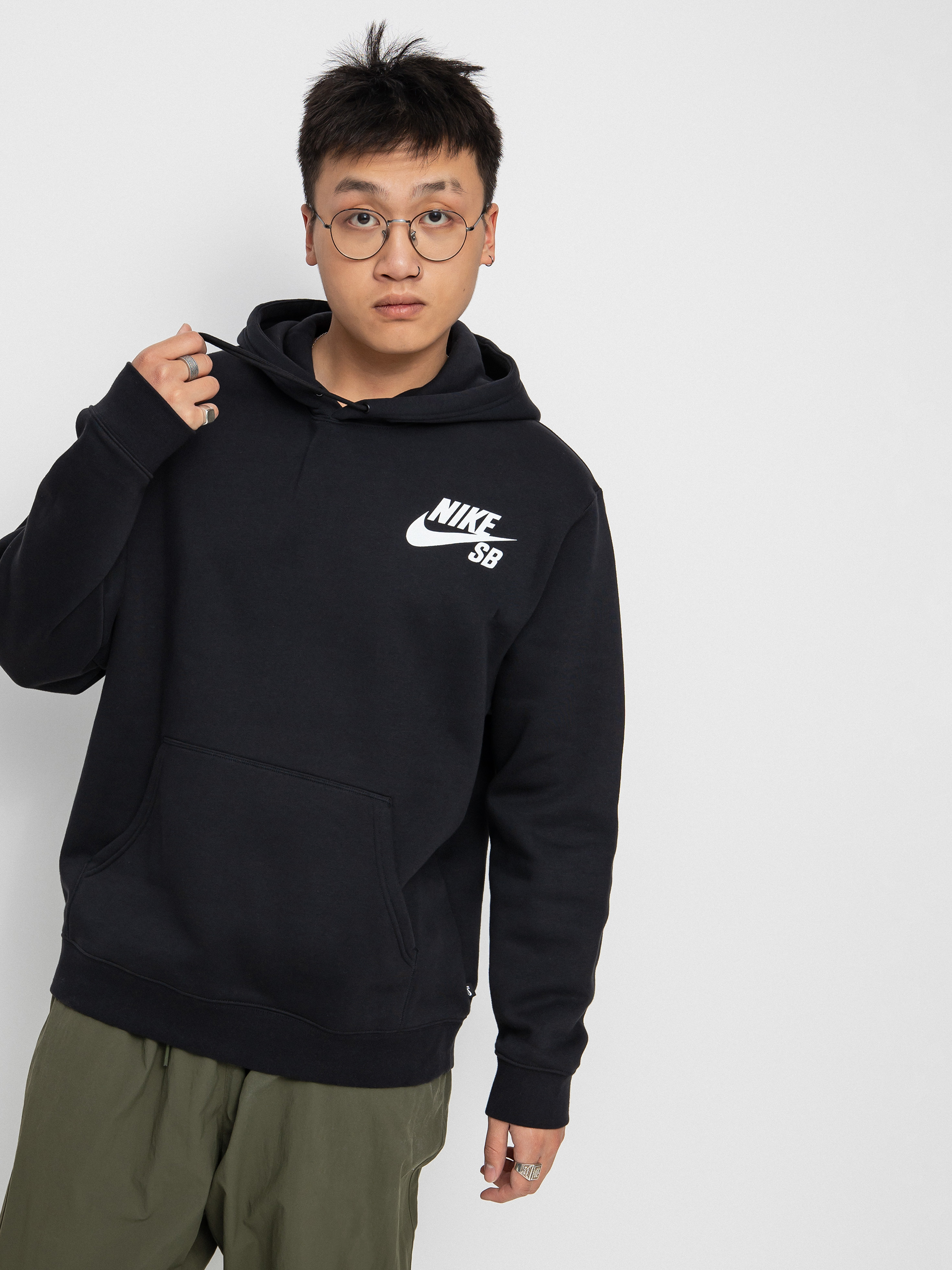 Nike SB Icon HD Hoodie (black/white)