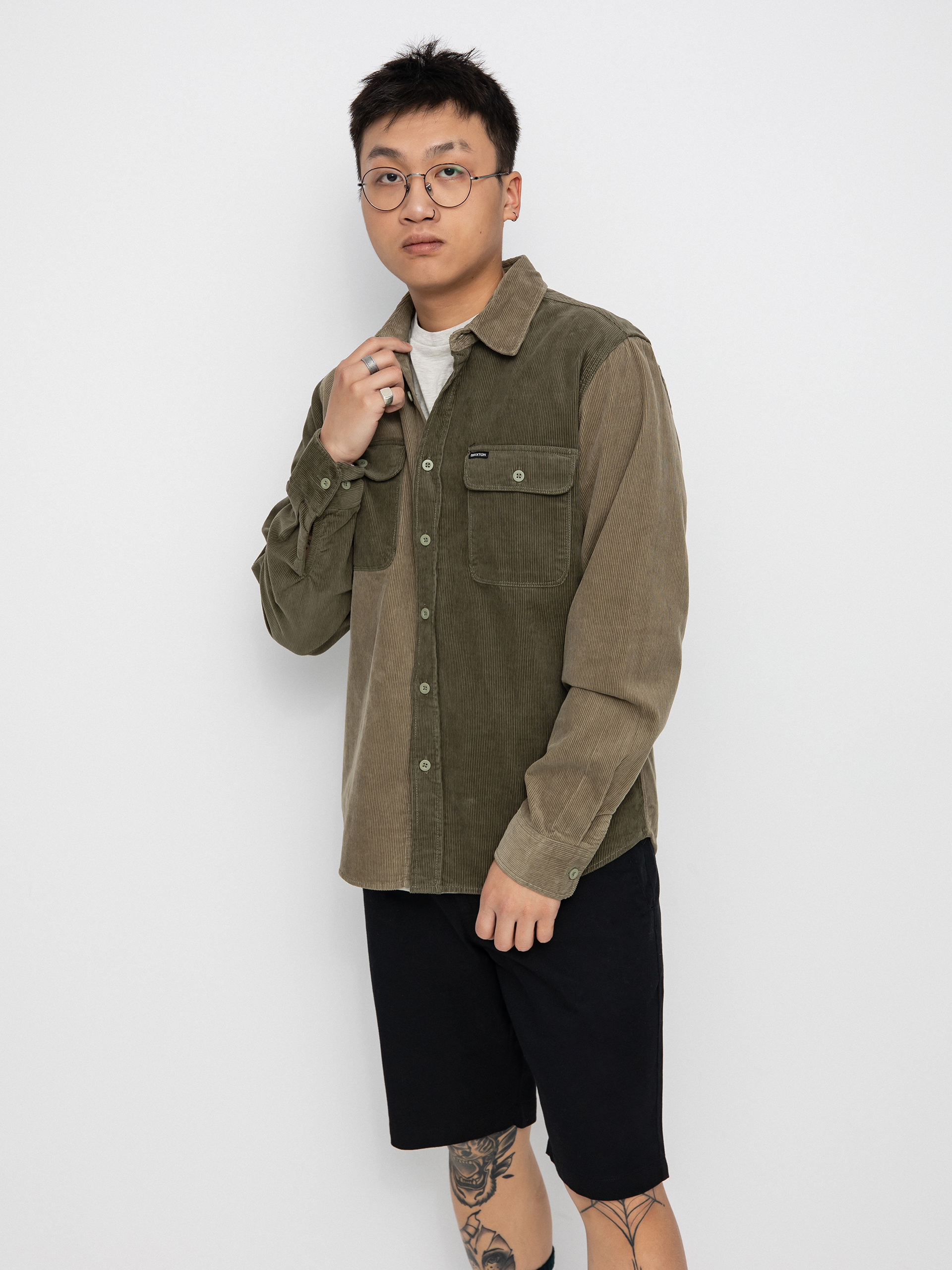 Brixton Bowery Corduroy Flannel Ls 