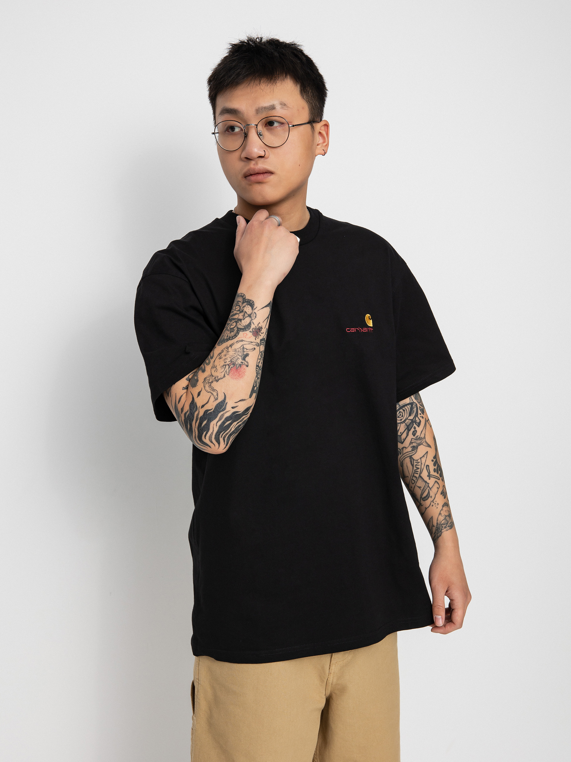 Carhartt WIP American Script T-shirt (black)
