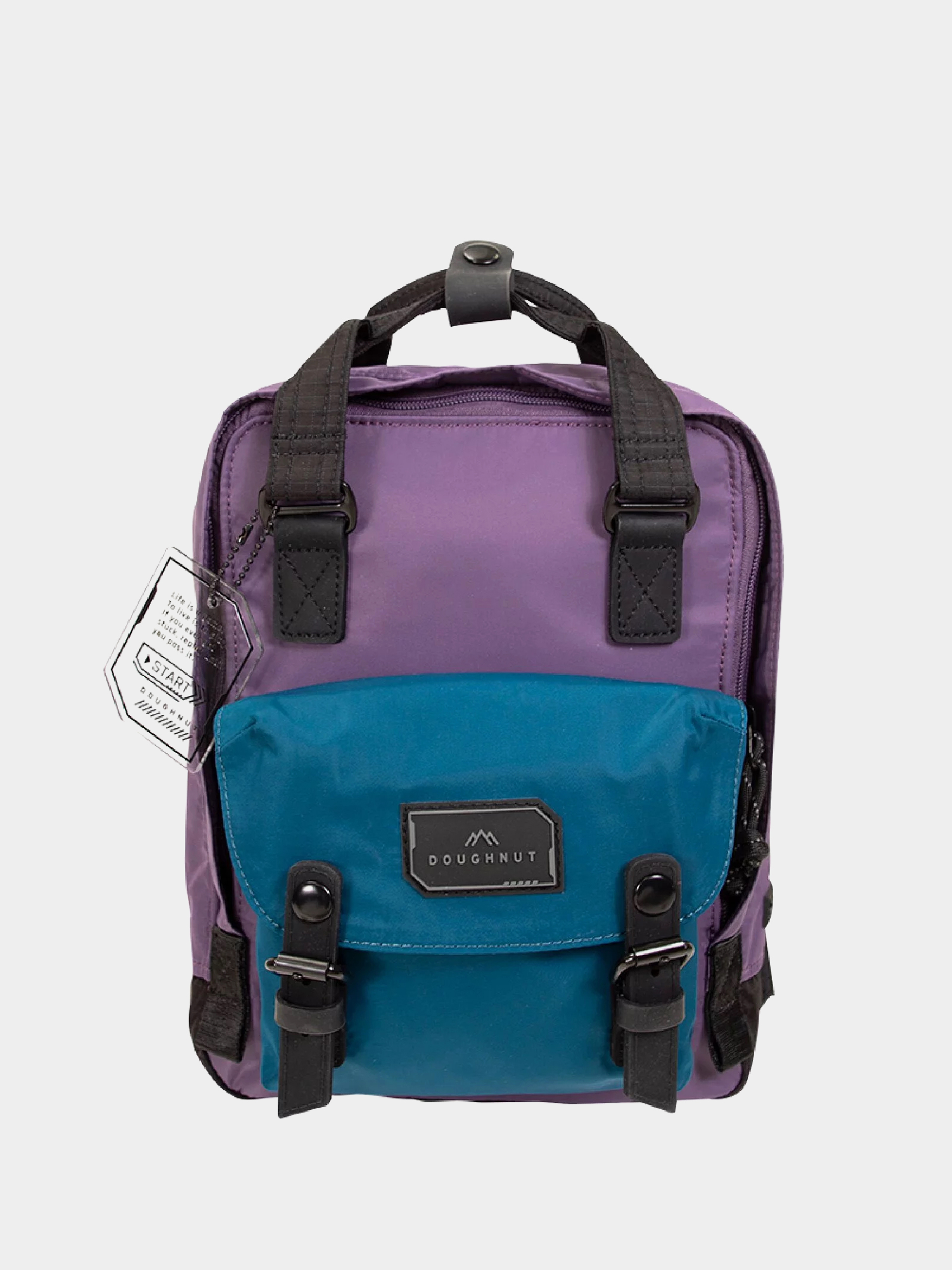 Doughnut Macaroon Gamescape Series Rucksack (purple pansy x dark teal)