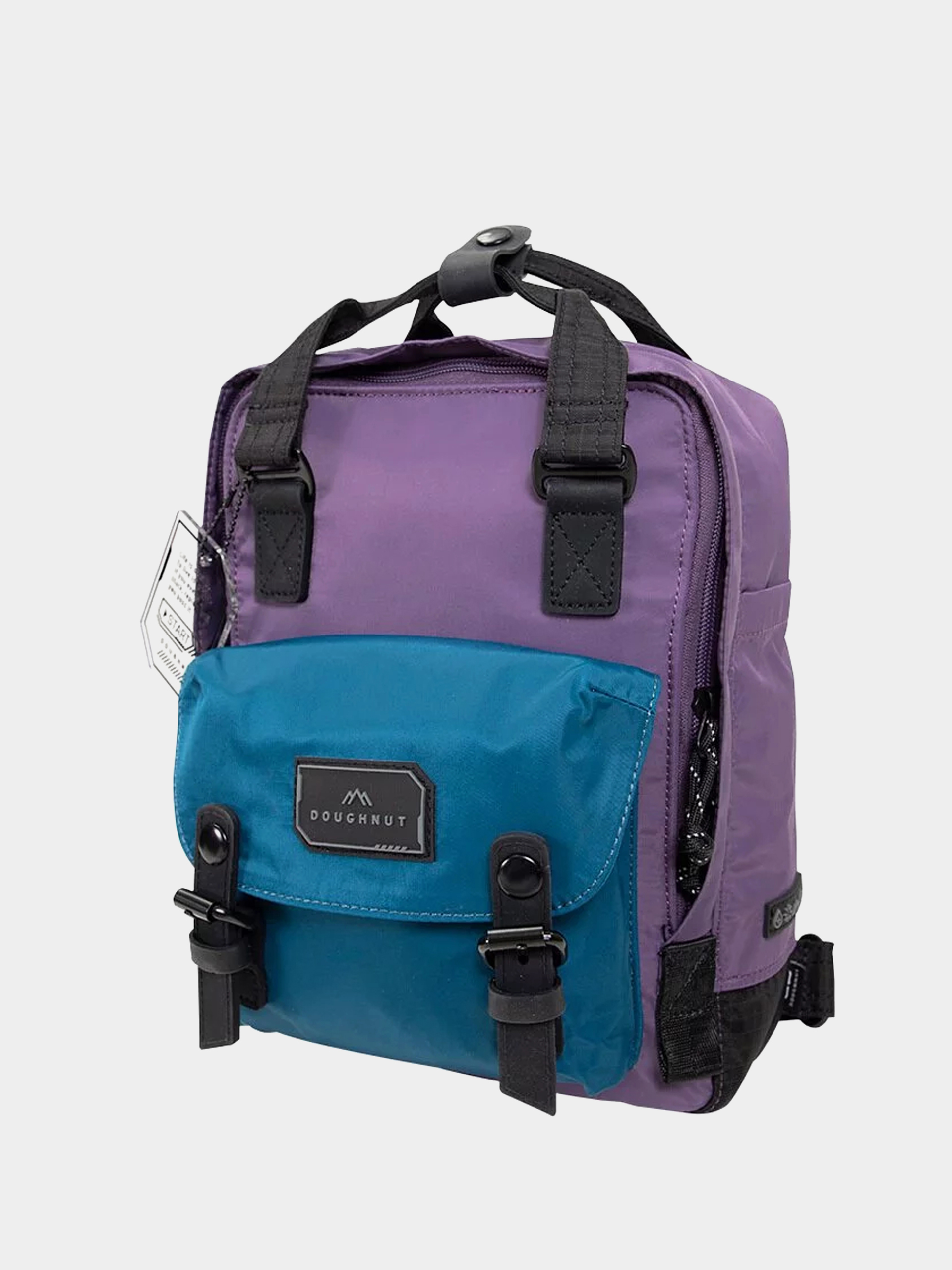 Doughnut Macaroon Gamescape Series Rucksack (purple pansy x dark teal)