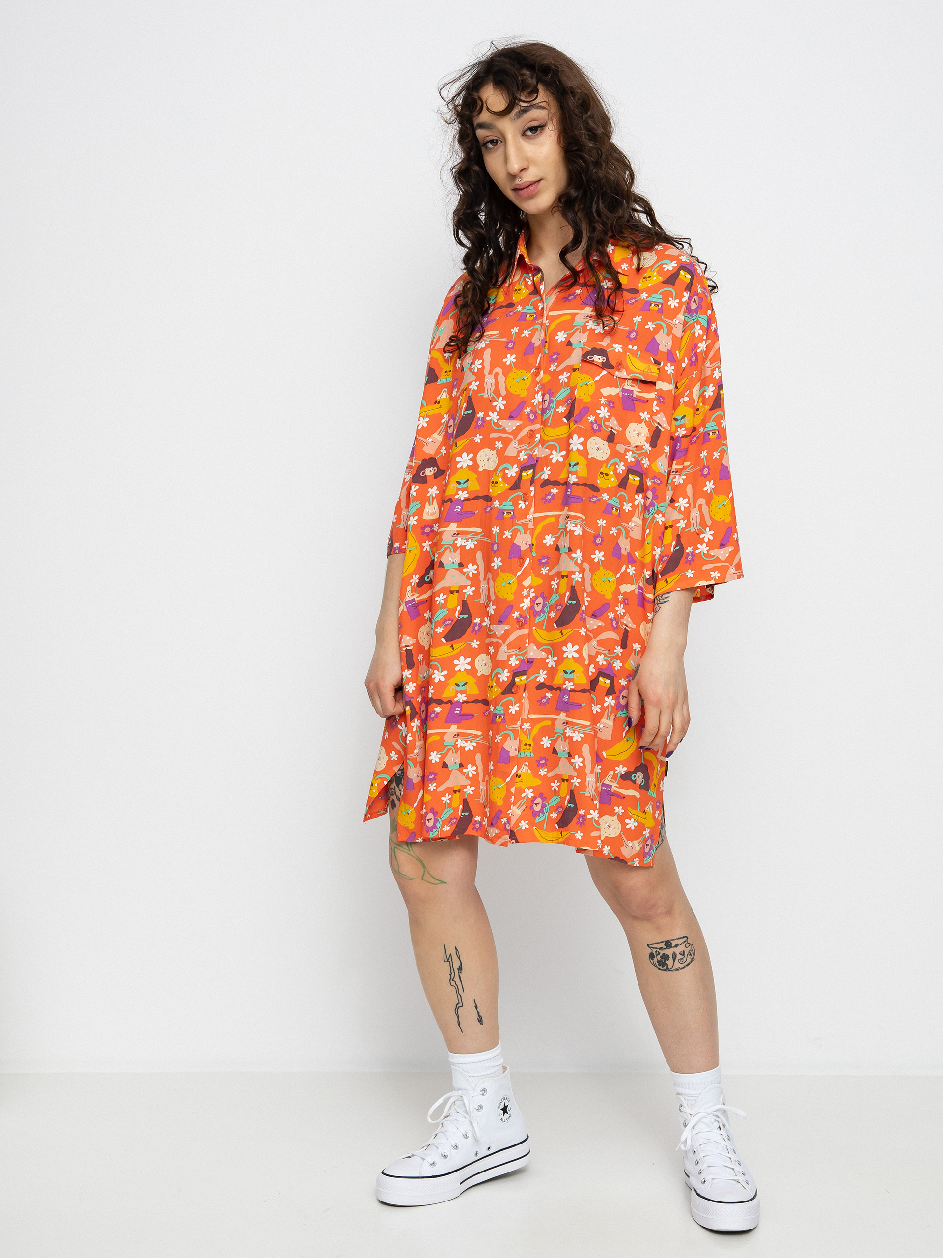 Volcom Egle Zvirblyte Kleid Wmn (living coral)