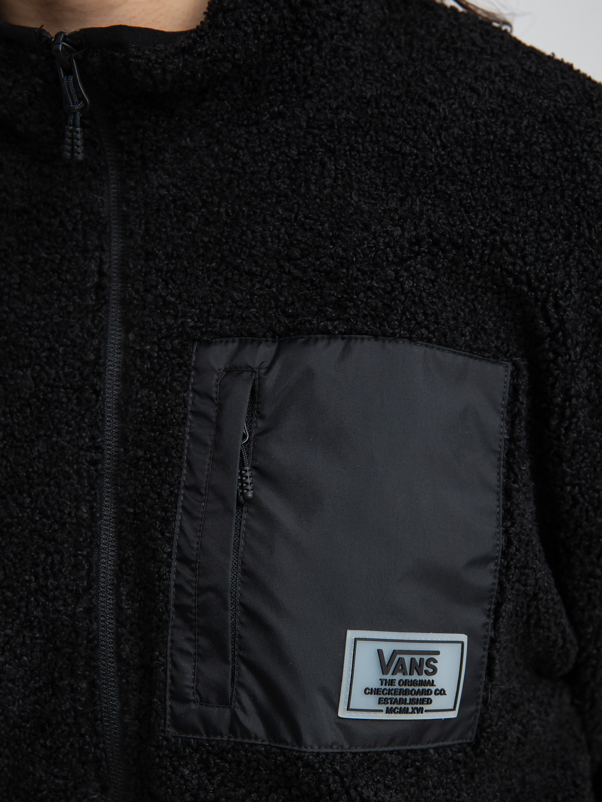 Vans Midland Zip Sherpa Jacket Wmn (black)