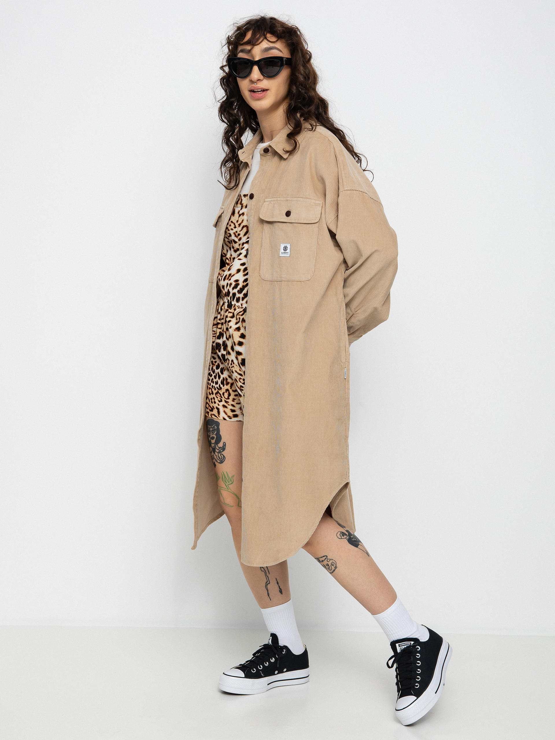 Element Manitoba Cord Shirt Jacket Wmn (oxford tan)