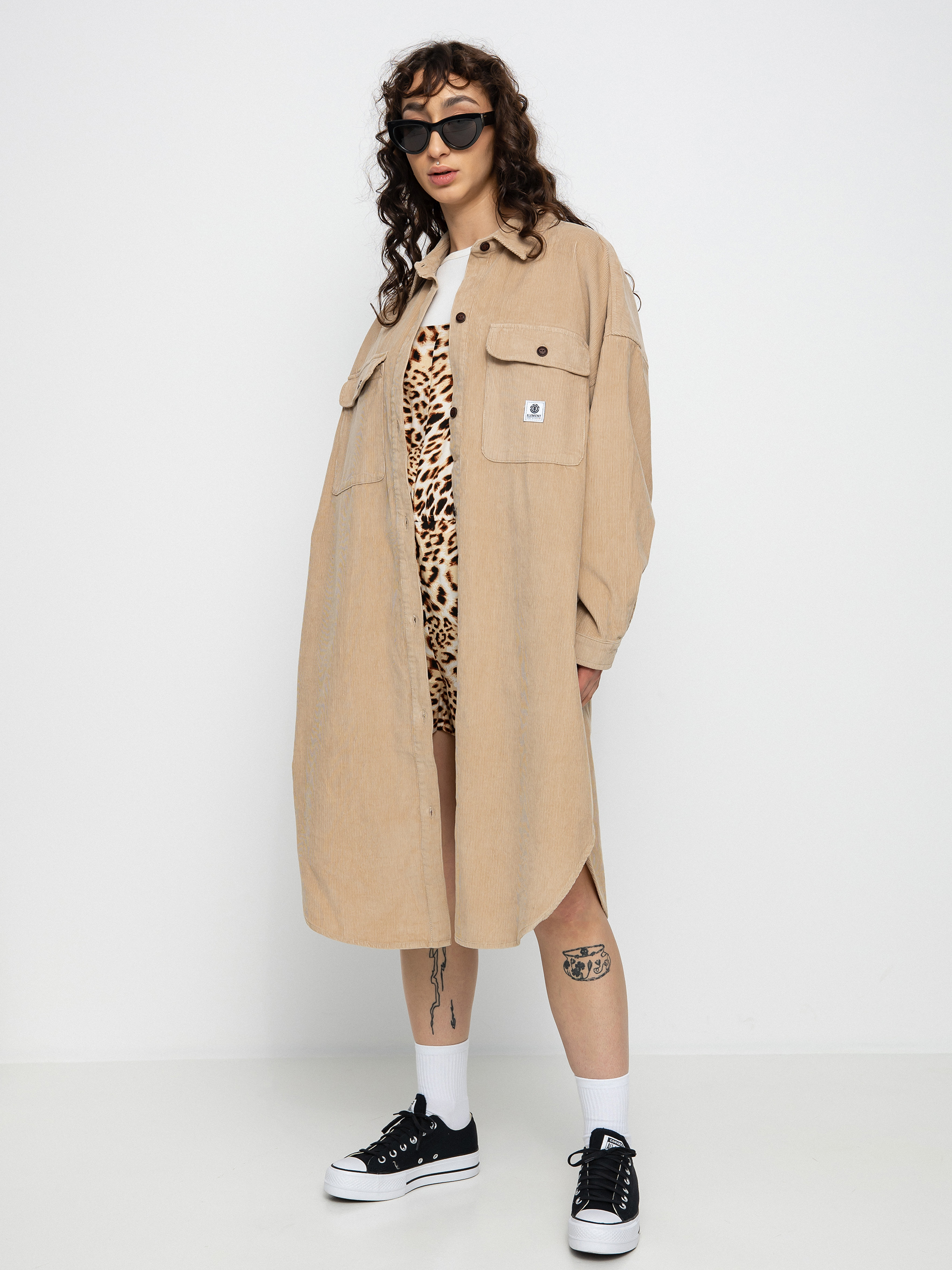 Element Manitoba Cord Shirt Jacket Wmn (oxford tan)