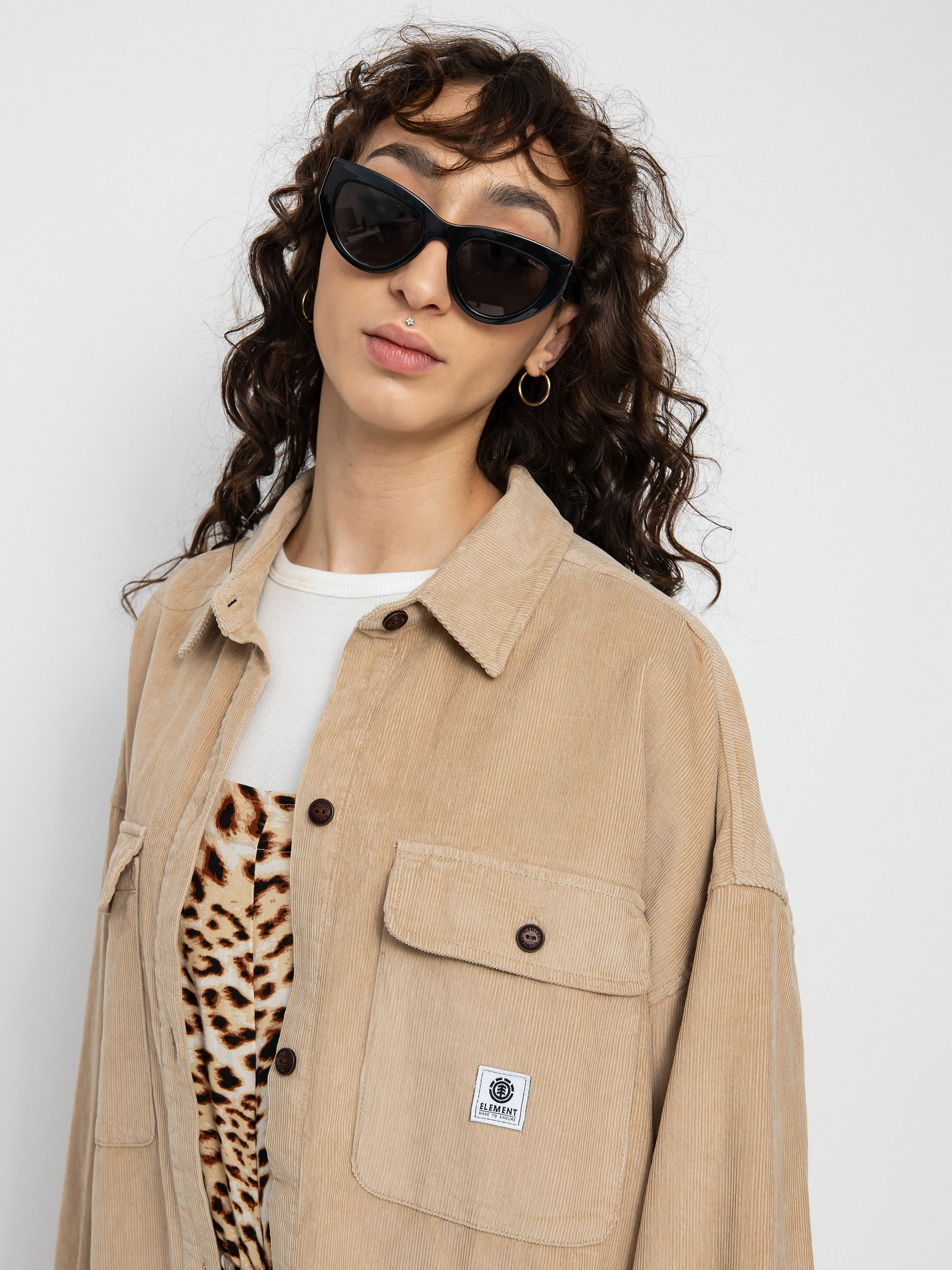 Element Manitoba Cord Shirt Jacket Wmn (oxford tan)