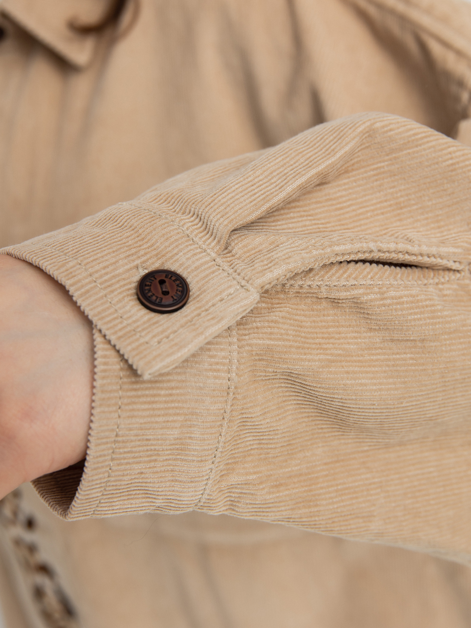 Element Manitoba Cord Shirt Jacket Wmn (oxford tan)