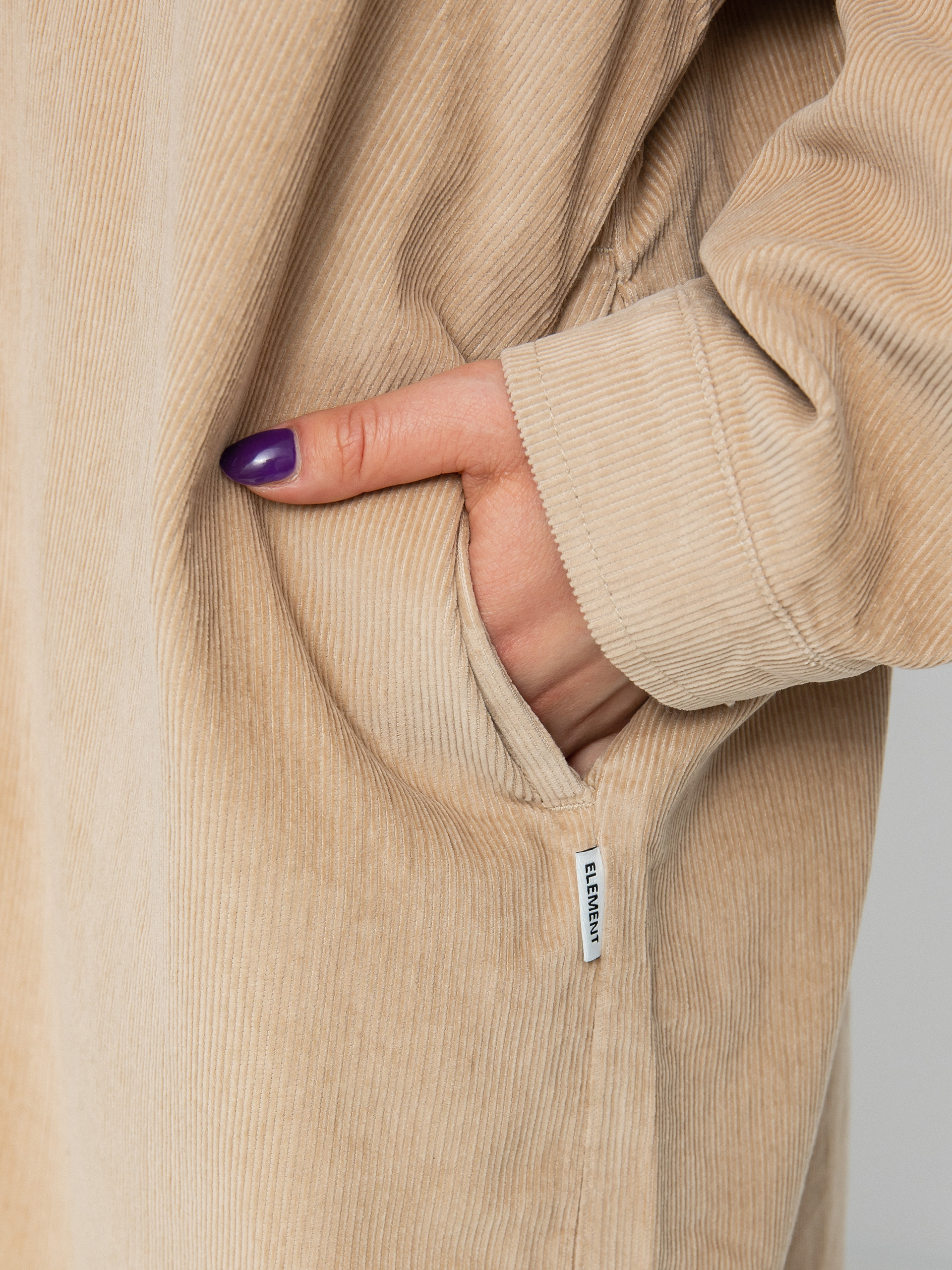 Element Manitoba Cord Shirt Jacket Wmn (oxford tan)