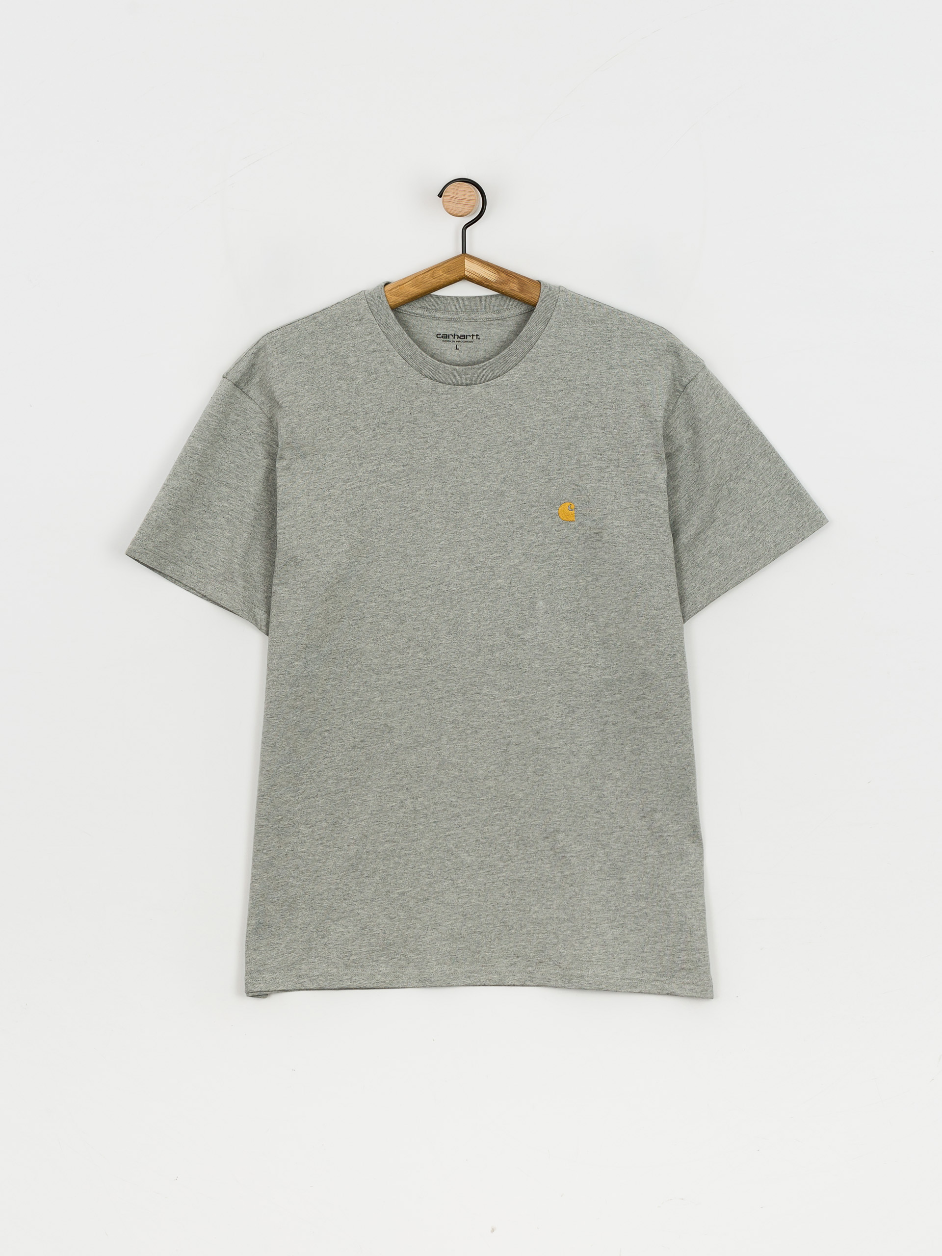 Carhartt WIP Chase T-shirt (grey heather/gold)
