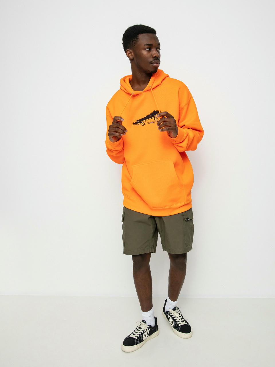 Thunder X Chrystie Lightening Bolt Board Hoodie (bright orange)