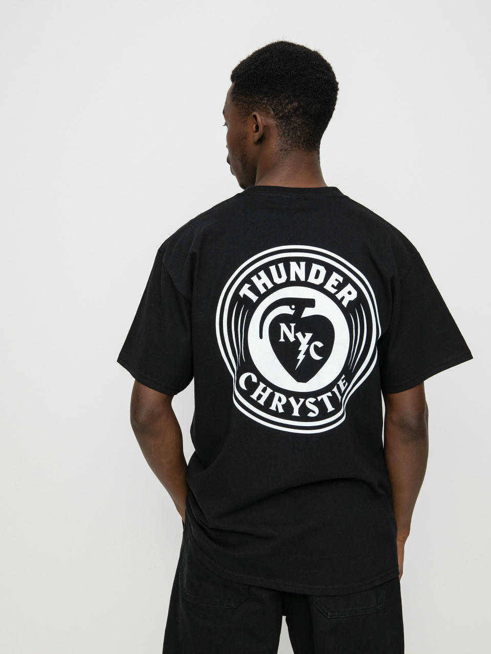 Thunder X Chrystie Circle Logo T-shirt (black)