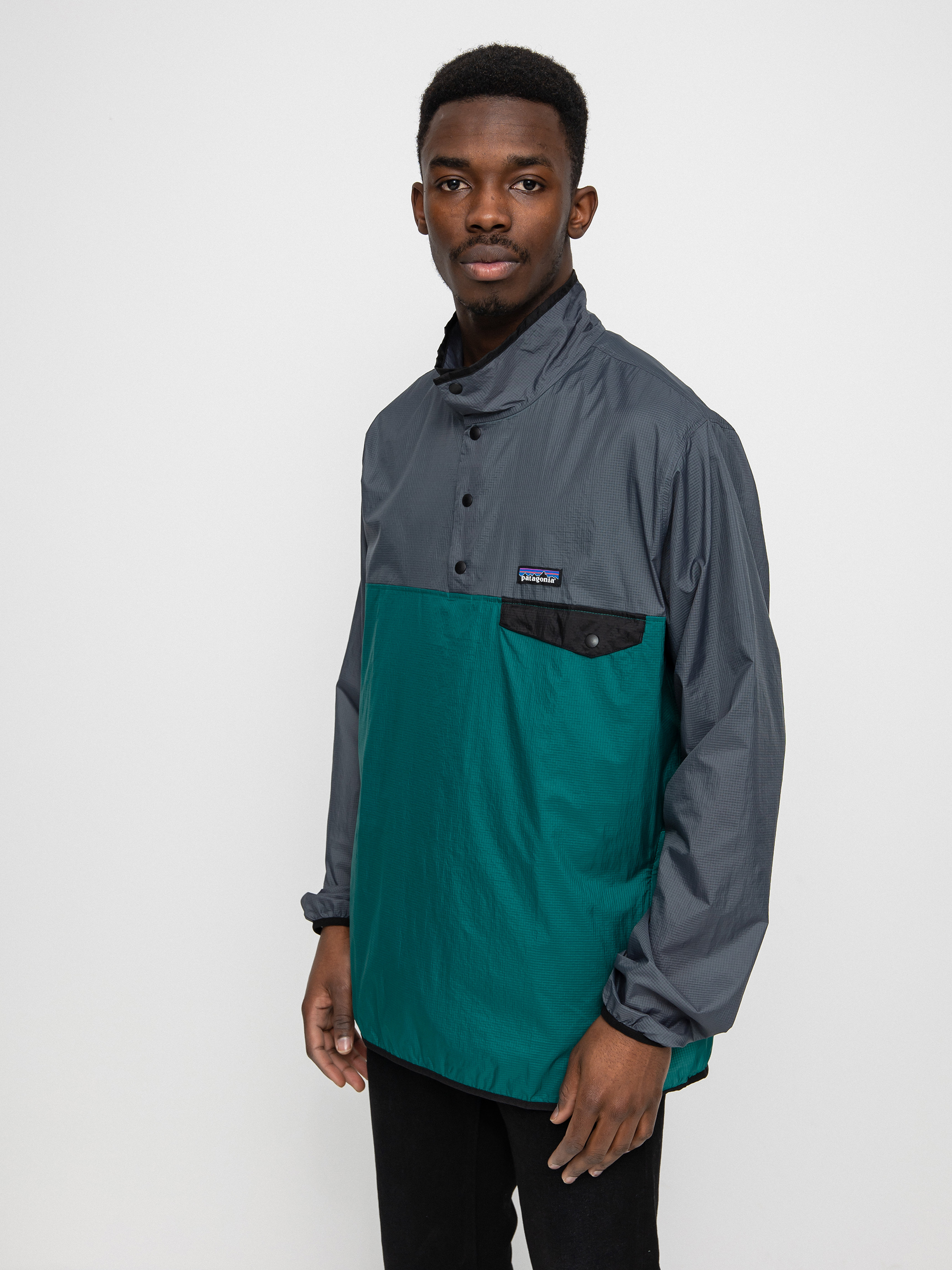 Patagonia Kurtka Houdini Snap T Fleece (borealis green)