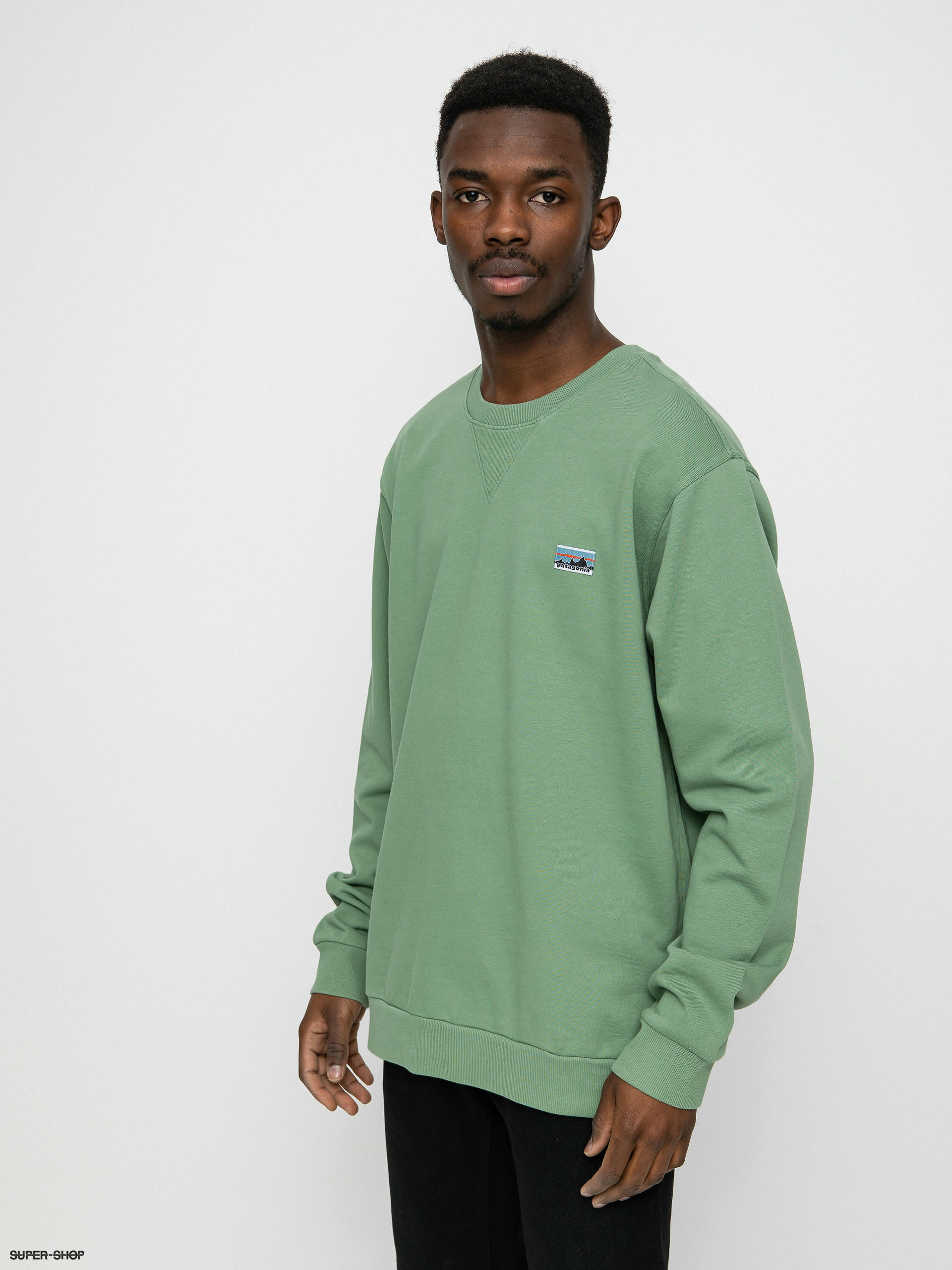 Green patagonia shop sweatshirt