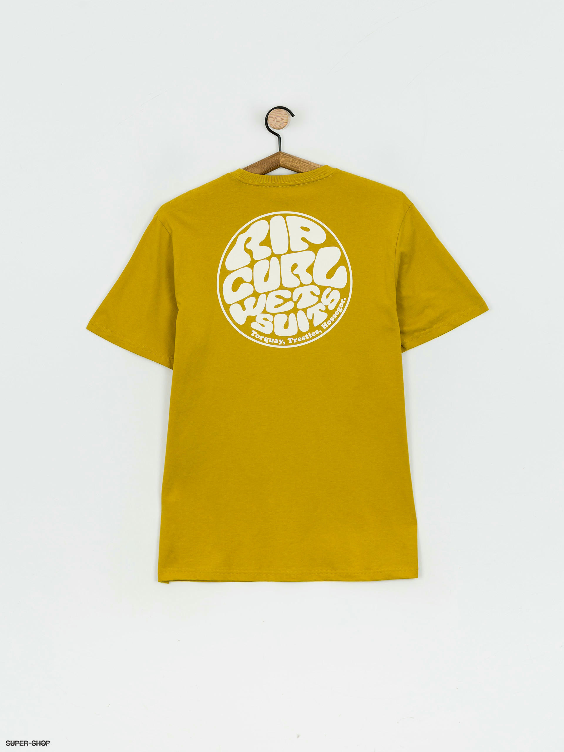 yellow rip curl t shirt