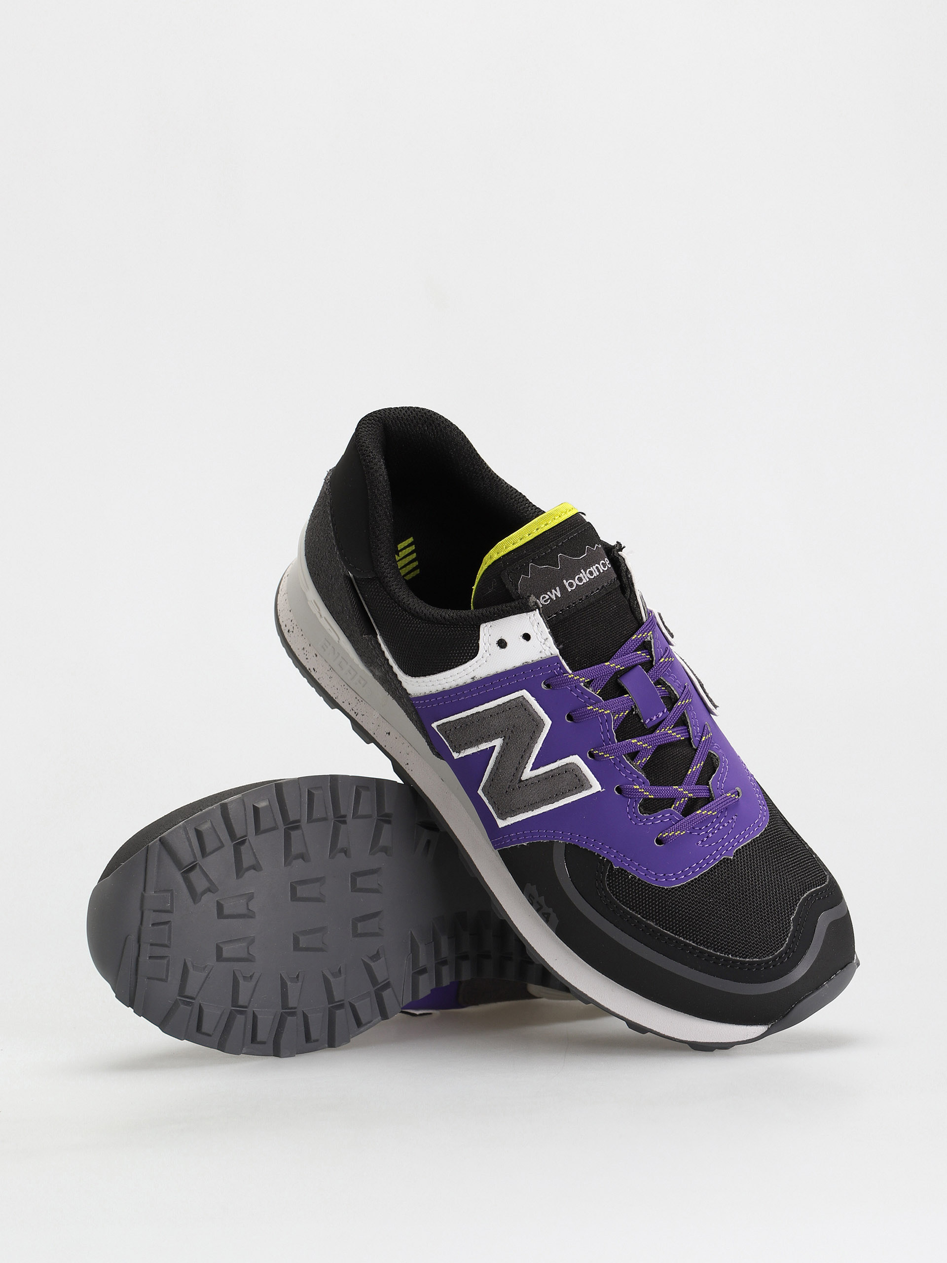 New Balance 574 Shoes (black/purple)