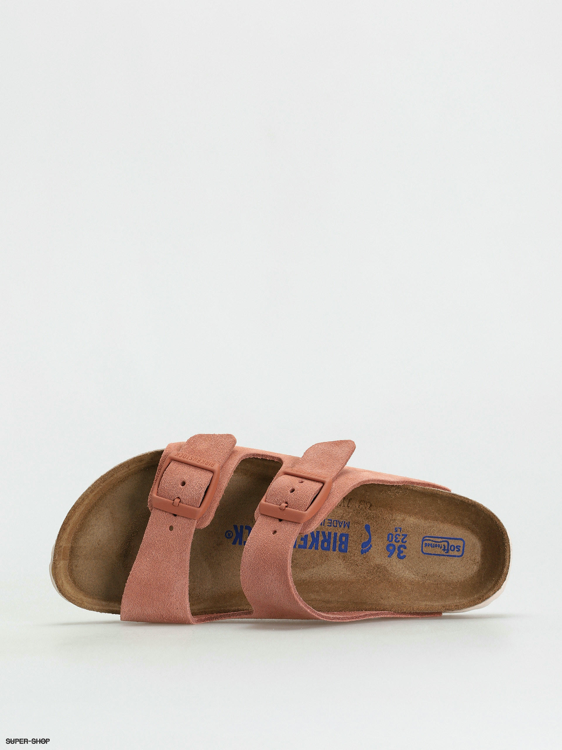 Birkenstock arizona suede online earth red