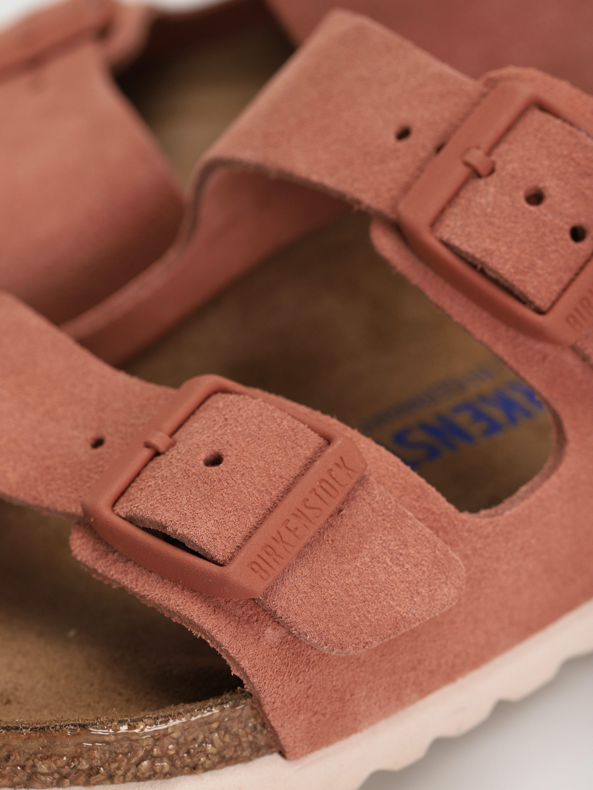 Birkenstock Arizona Sfb Narrow Flip-flops Wmn (earth red suede leather)