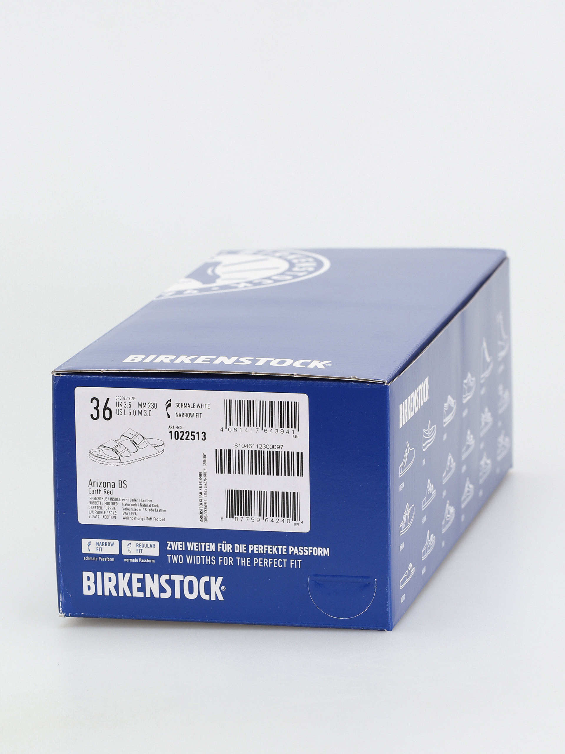 Birkenstock Arizona Sfb Narrow Flip-flops Wmn (earth red suede leather)