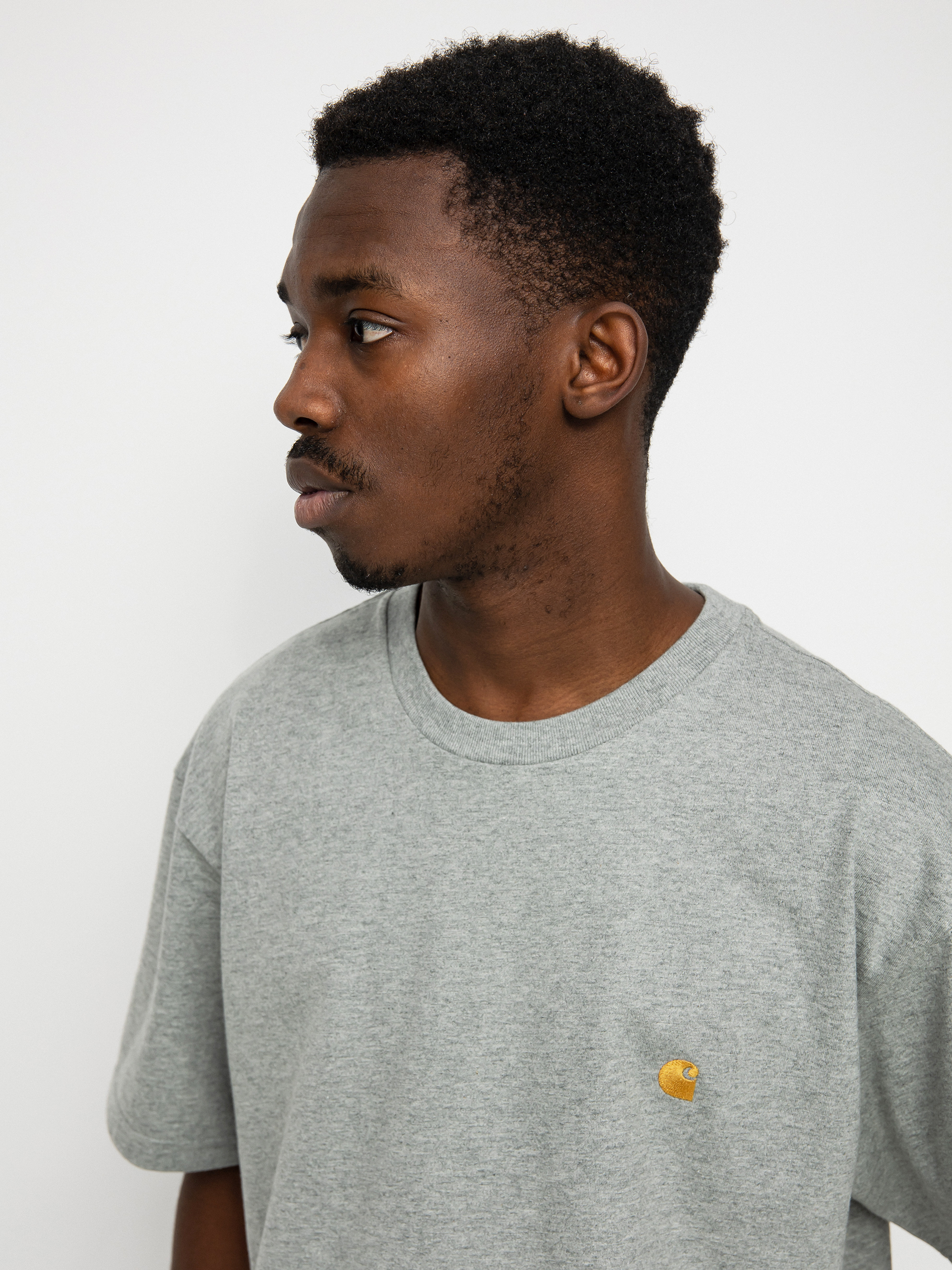 Carhartt WIP Chase T-shirt (grey heather/gold)