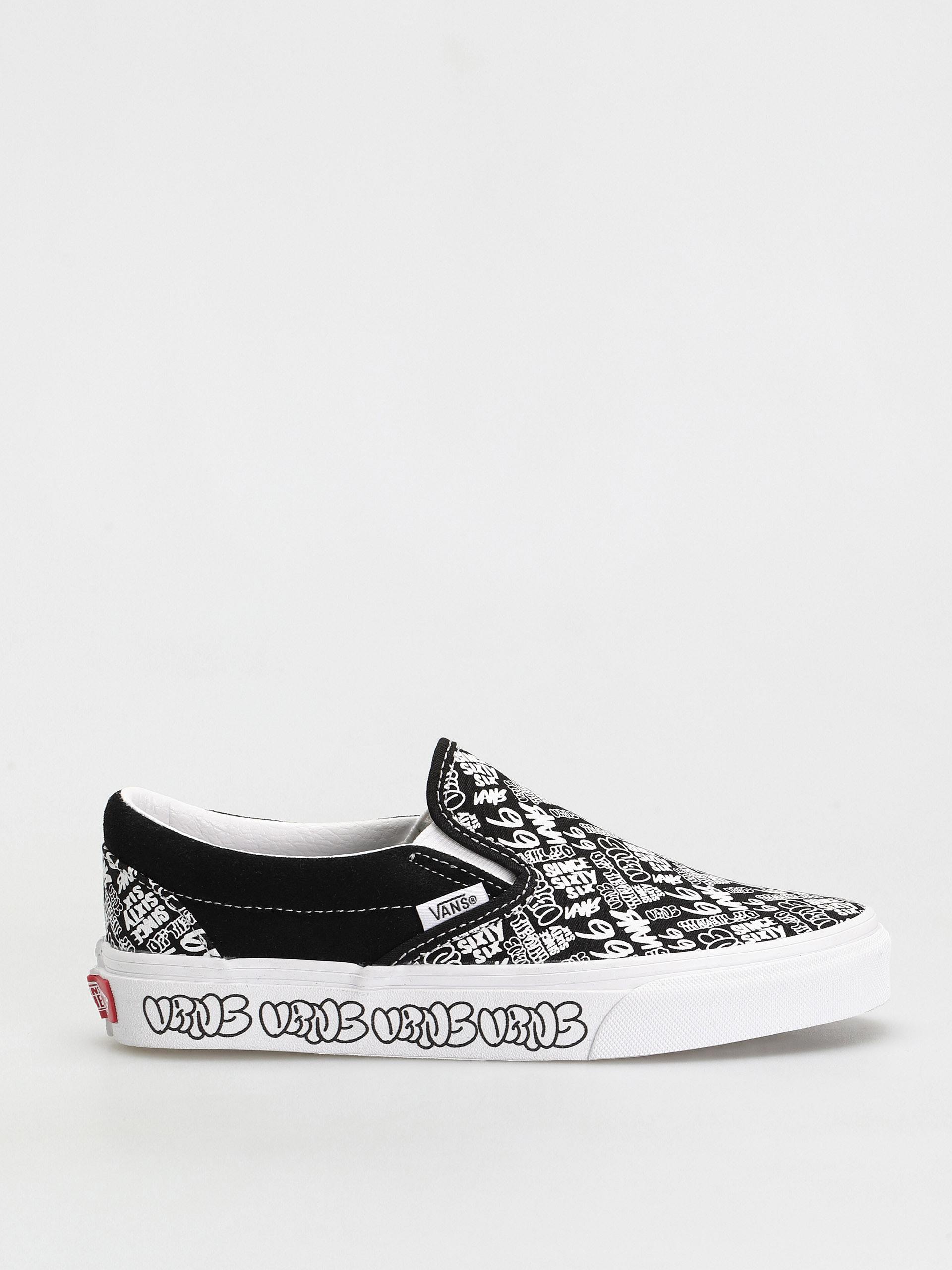 Vans Classic Slip On Shoes (graffiti/black/white)