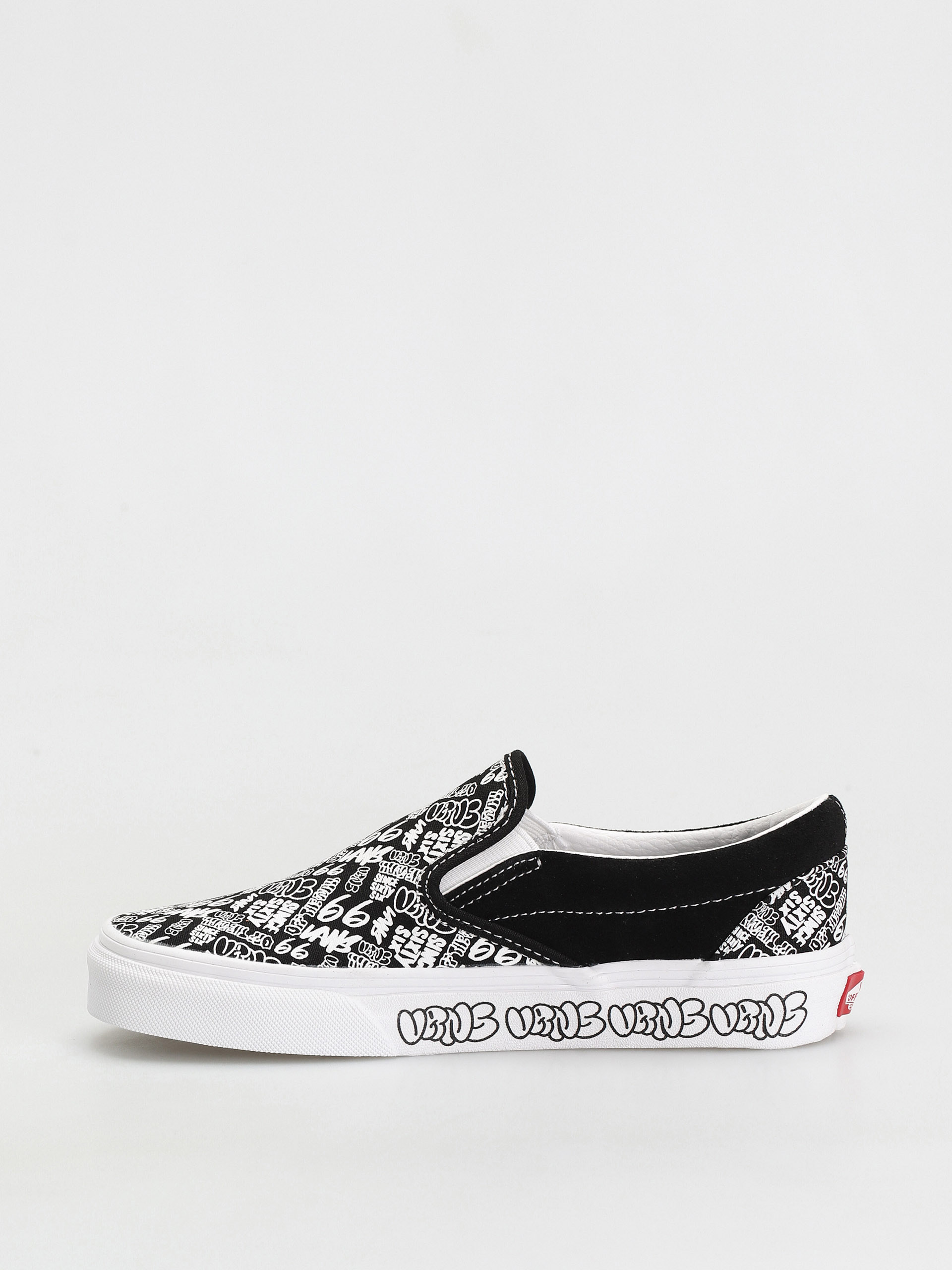 Vans Classic Slip On Shoes (graffiti/black/white)