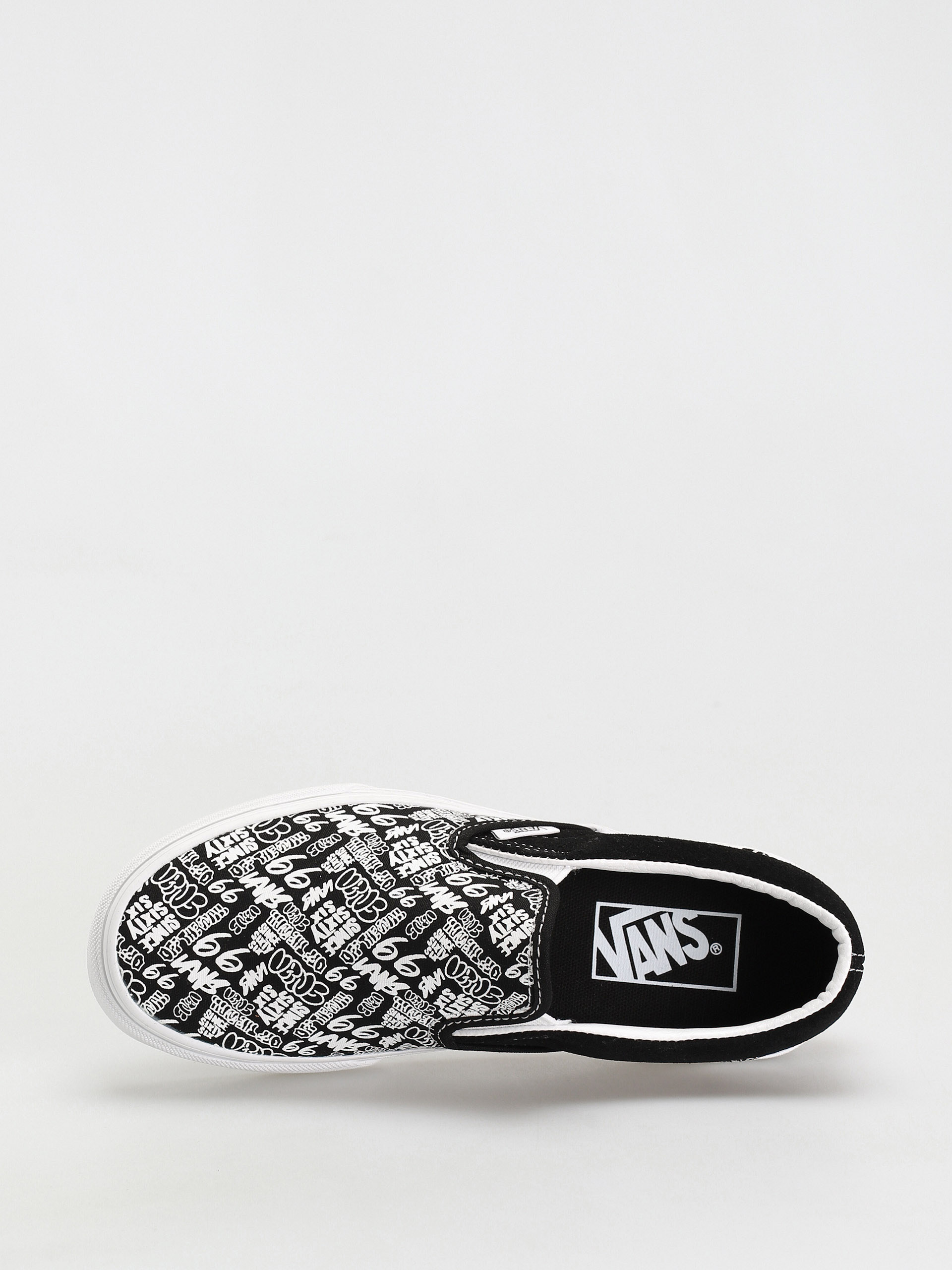 Vans Classic Slip On Shoes (graffiti/black/white)