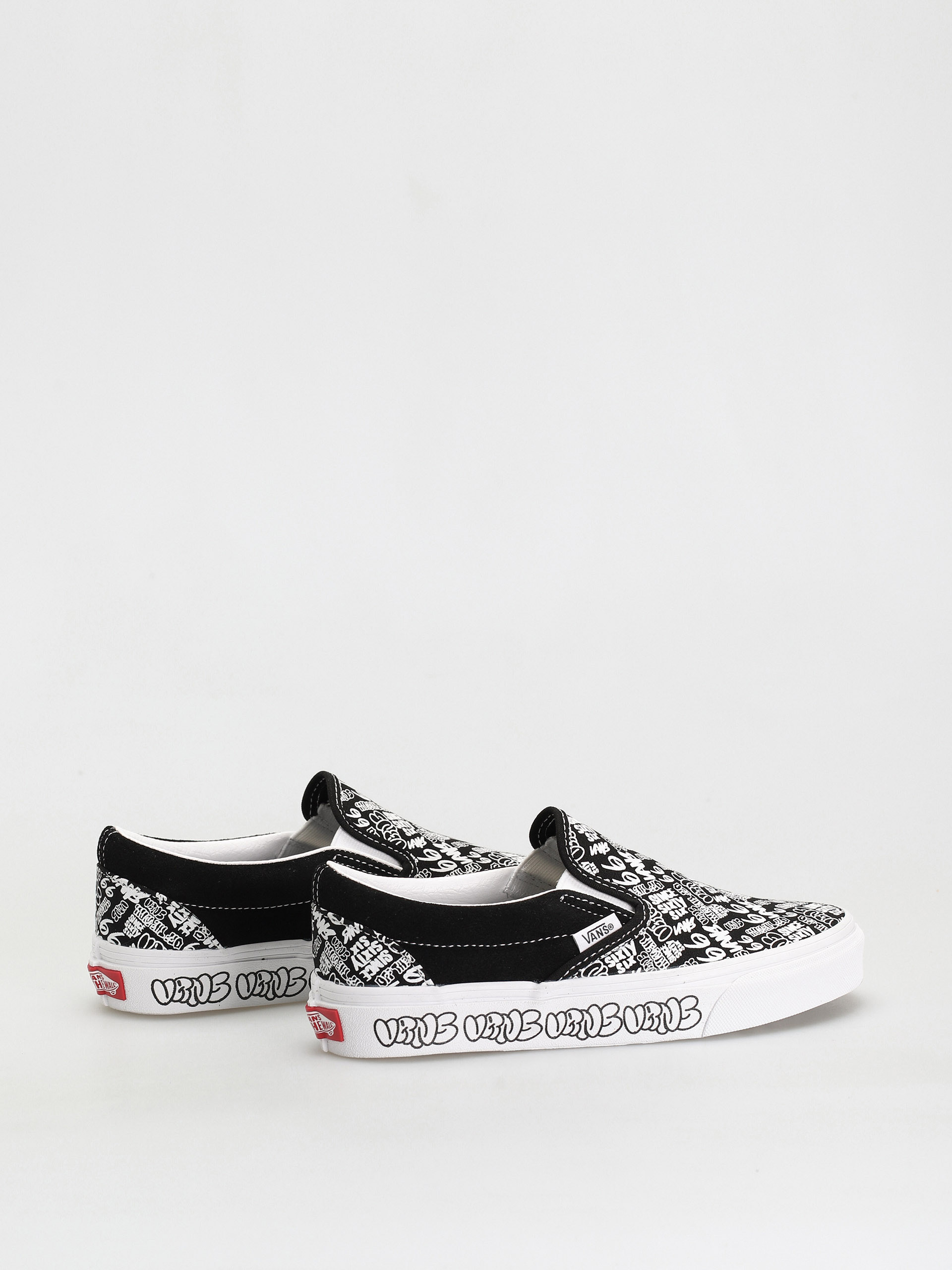Vans Classic Slip On Shoes (graffiti/black/white)