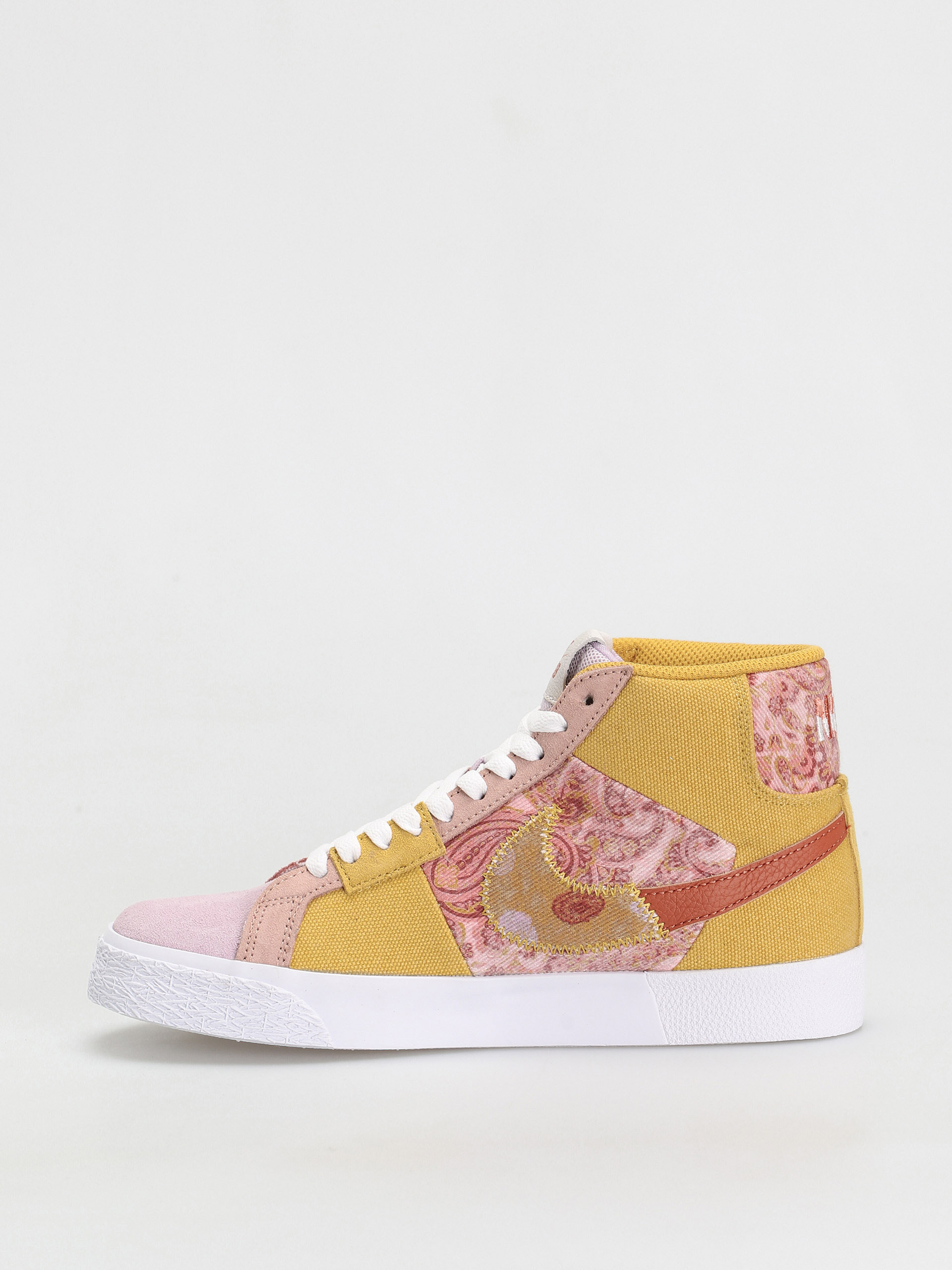 Nike SB Zoom Blazer Mid Premium Shoes (sanded gold/white burnt sunrise)