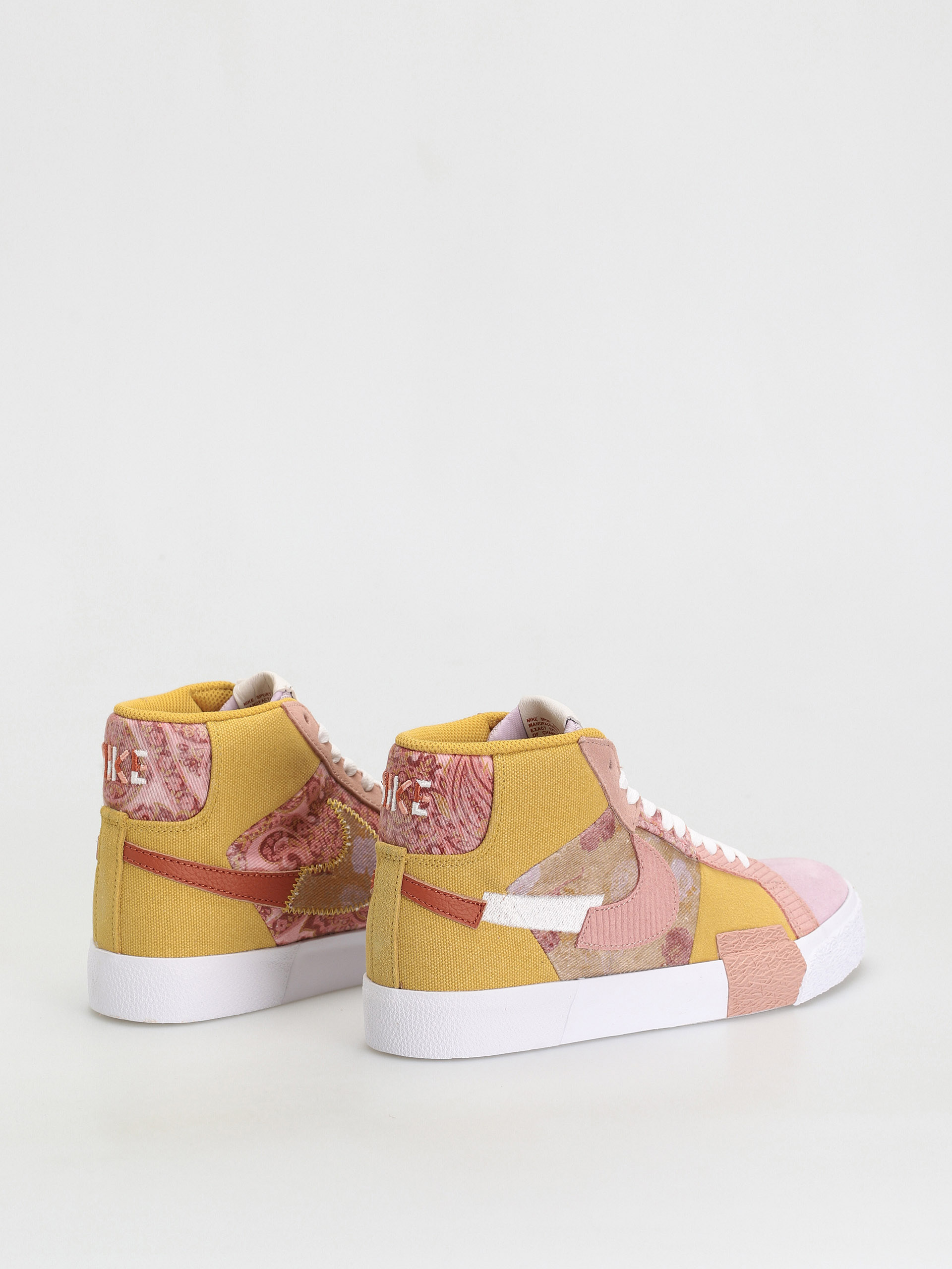 Nike SB Zoom Blazer Mid Premium Shoes (sanded gold/white burnt sunrise)